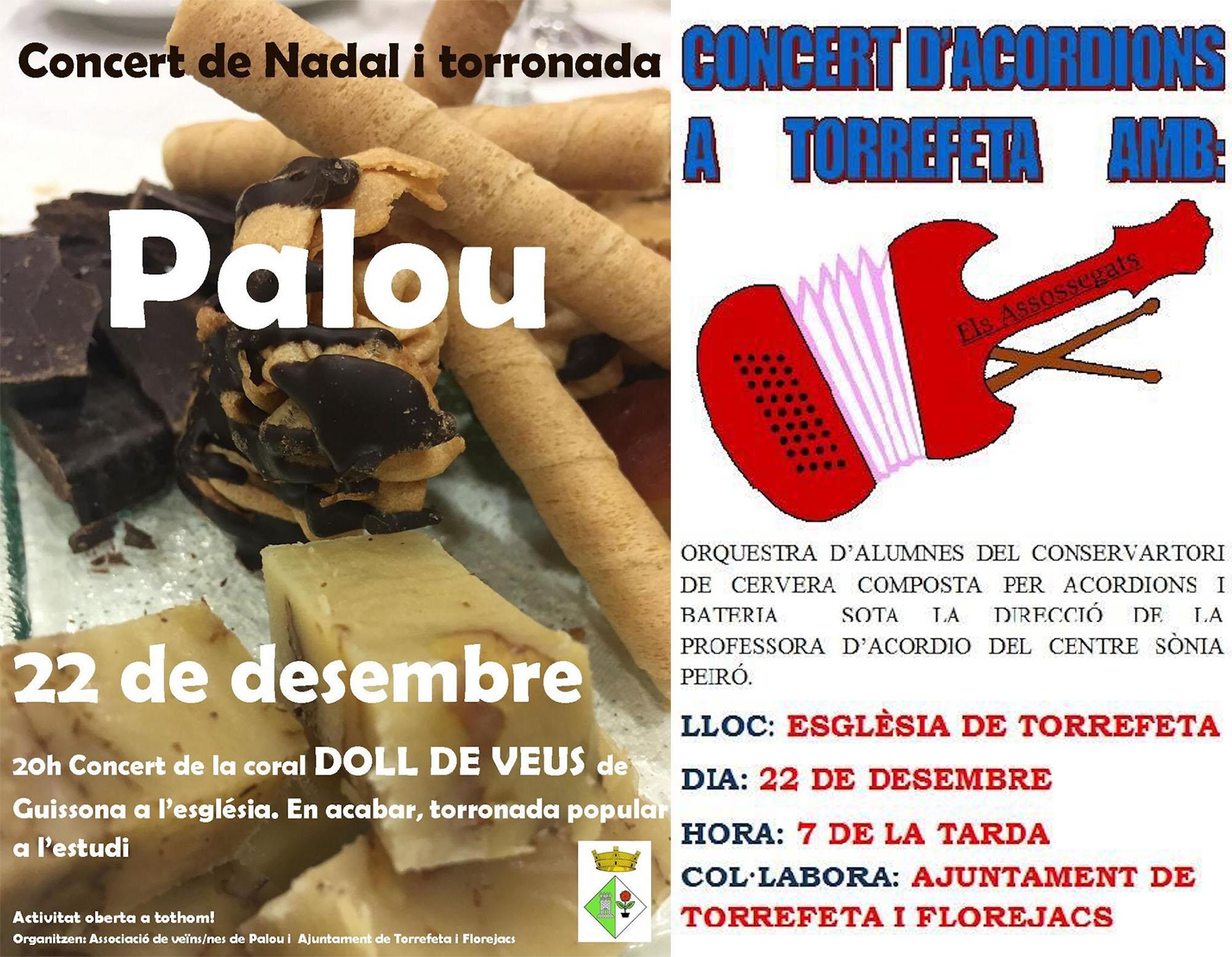 Concerts de Nadal a Torrefeta i Palou