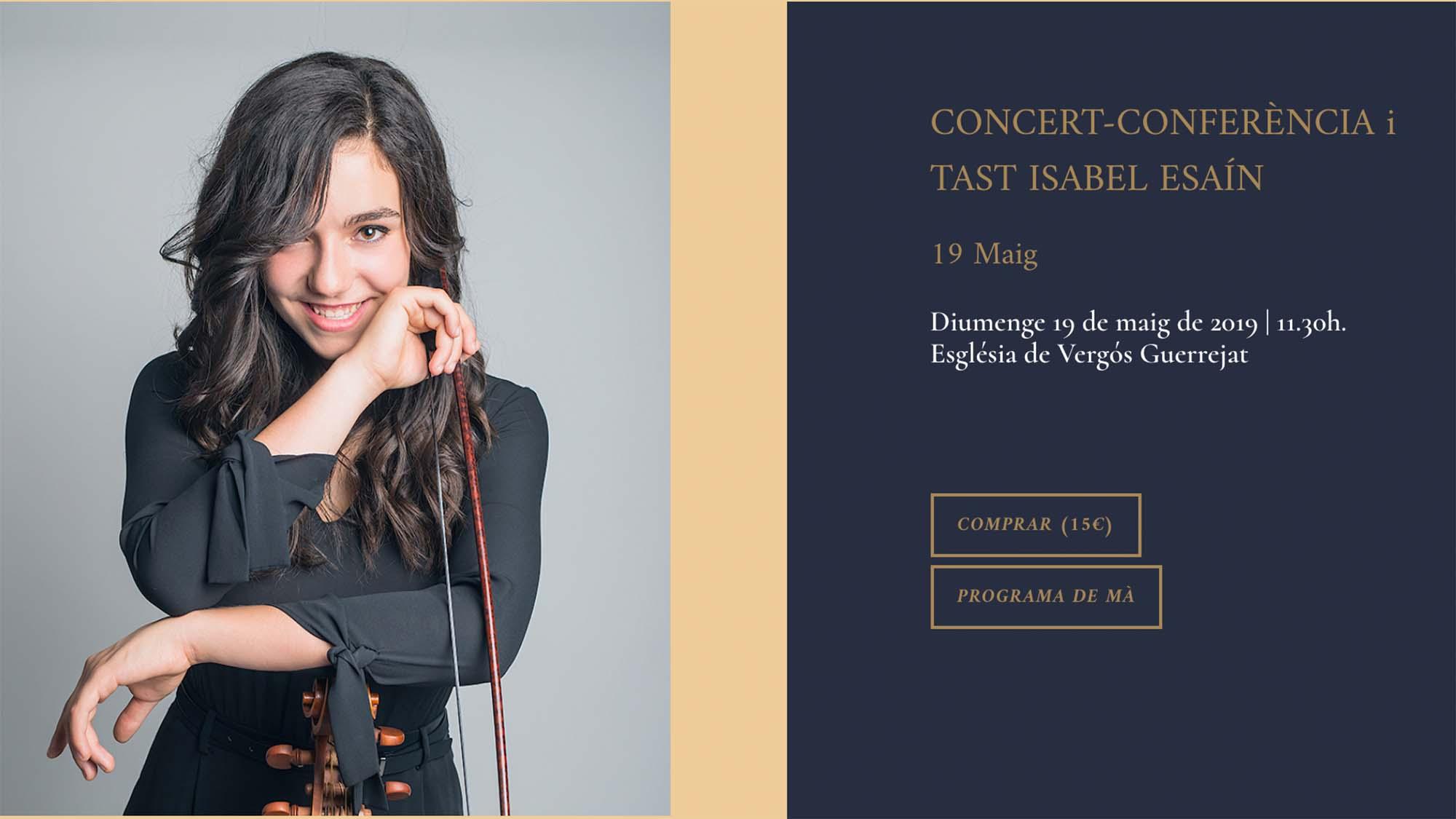 Concert-Conferència i Tast Isabel Esaín