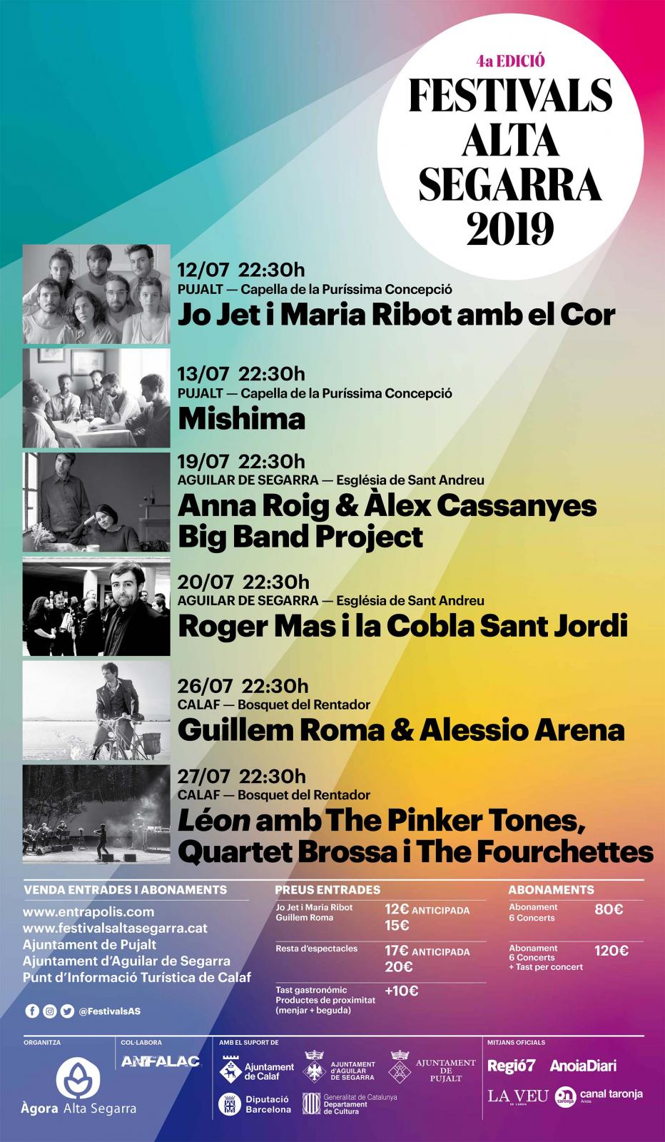 Festivals Alta Segarra 'Jo Jet i Maria Ribot amb el Cor i Mishima' a Pujalt