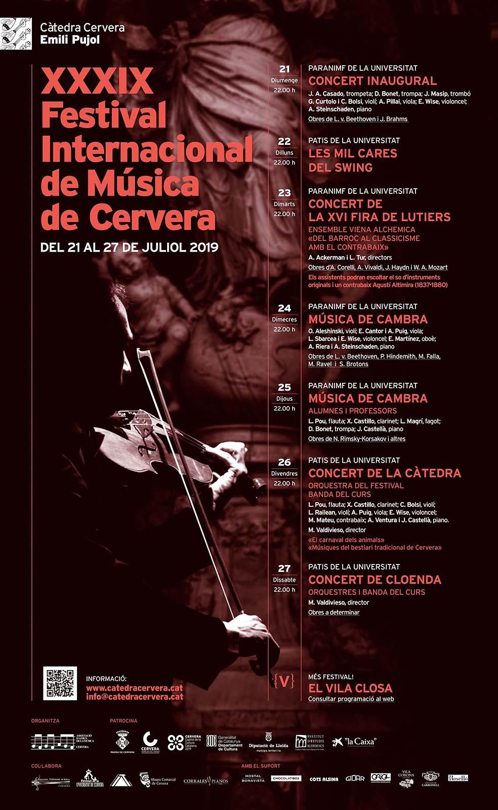 XXXIX Festival Internacional de Música de Cervera