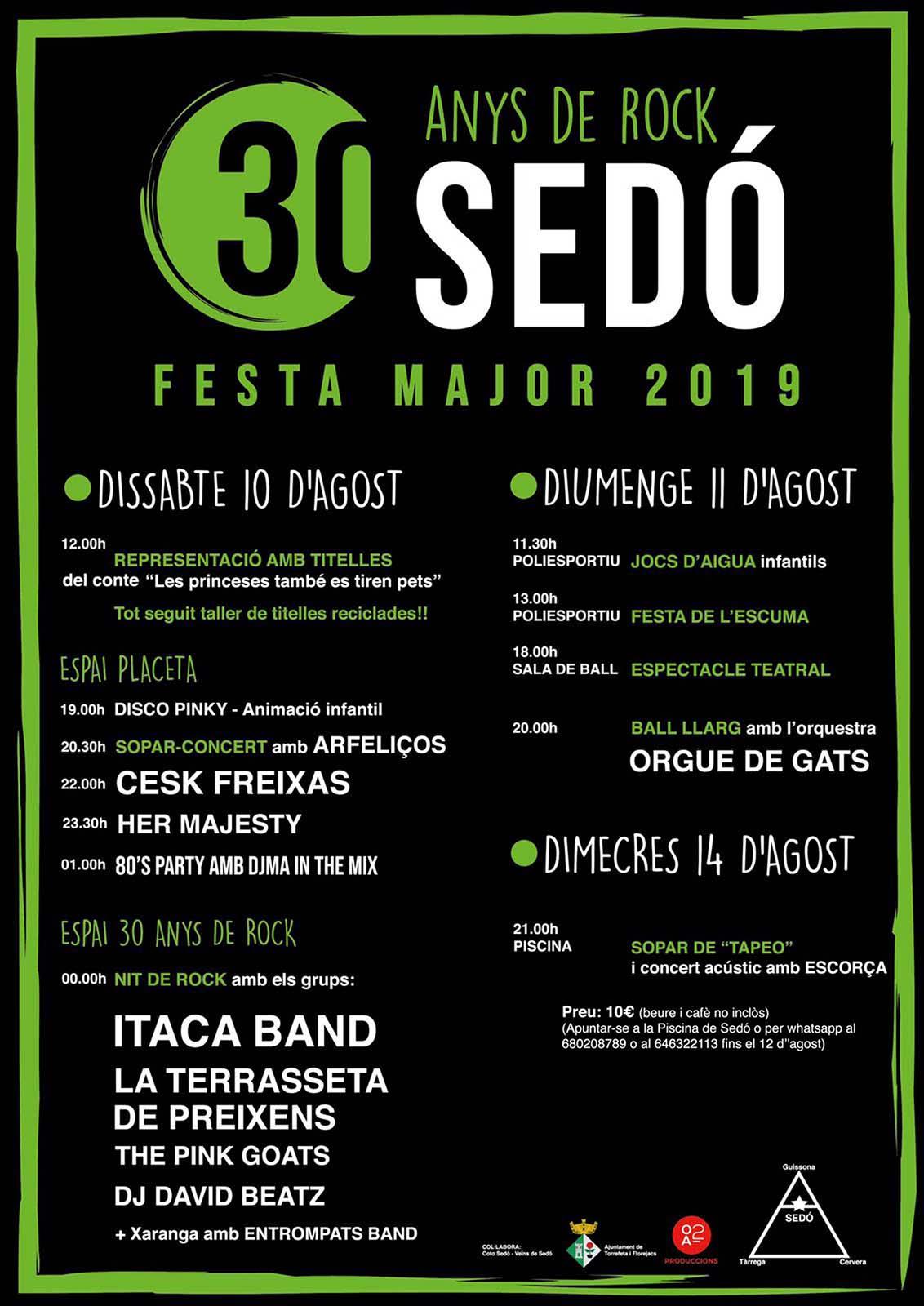 Festa major de Sedó 2019