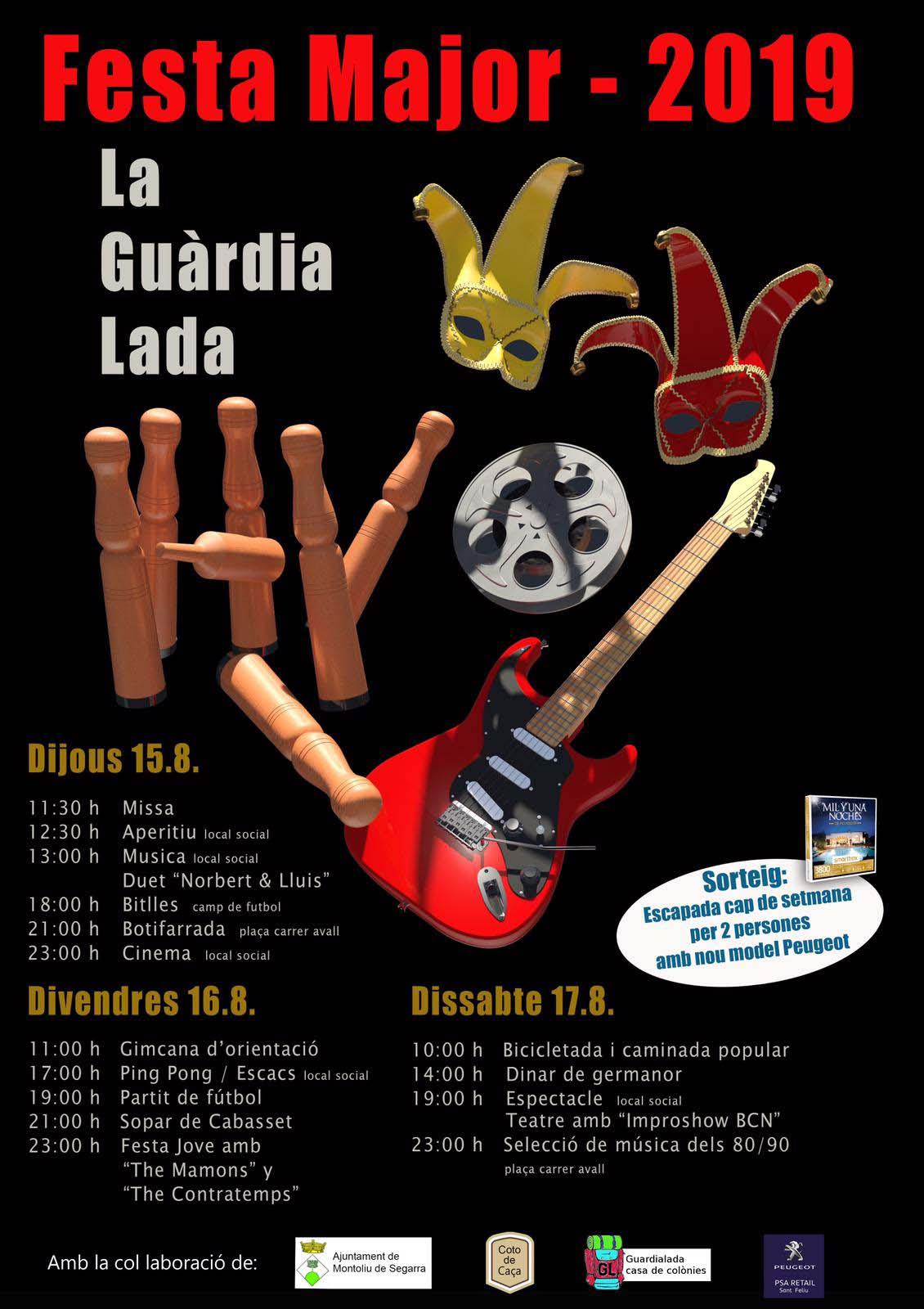 cartell Festa Major de La Guàrdia Lada 2019