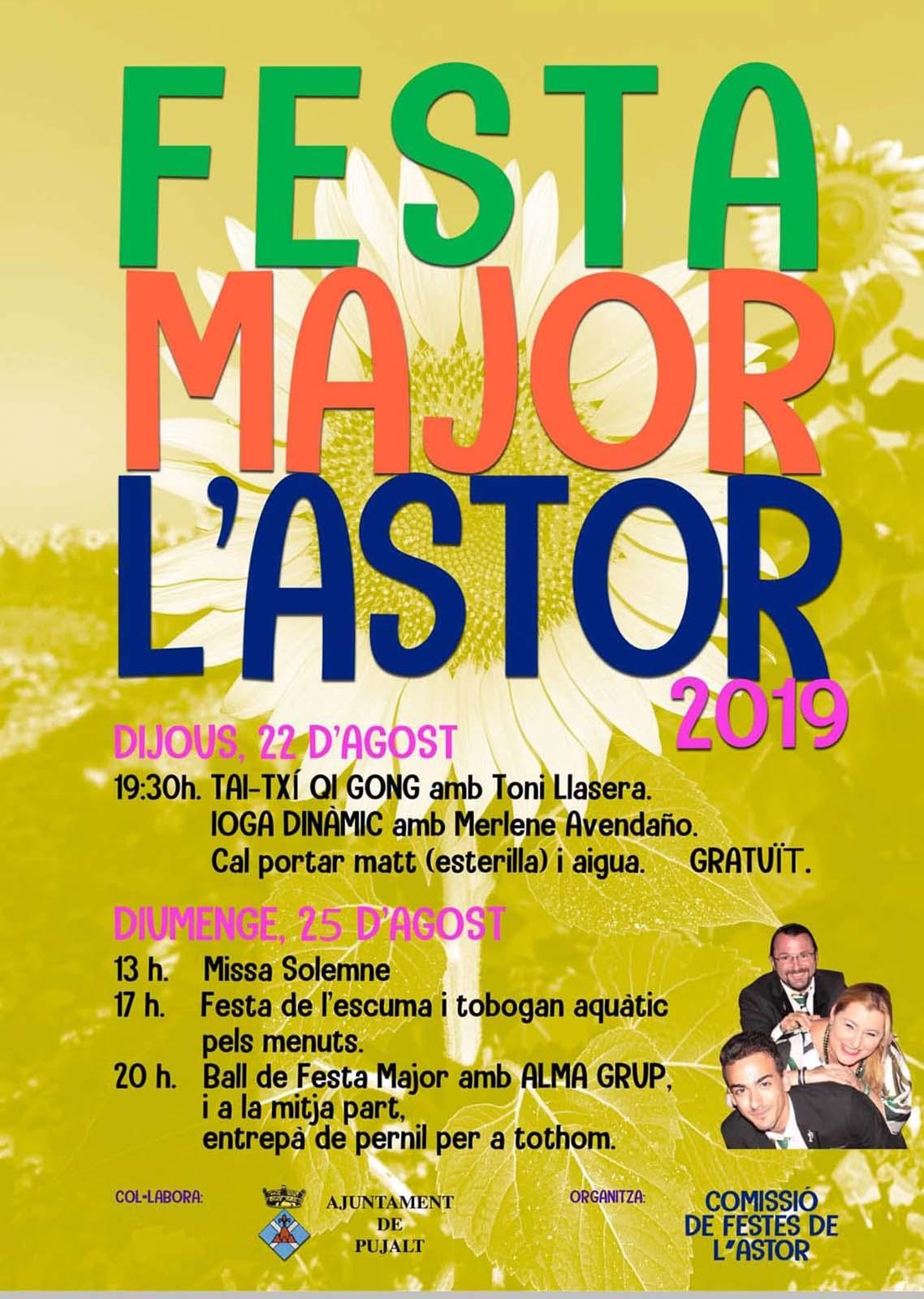 cartell Festa Major de l'Astor 2019
