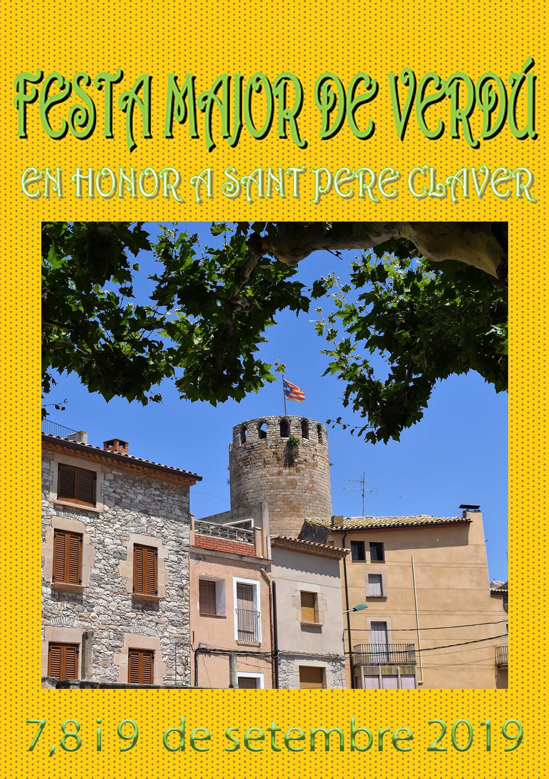 cartell Festa Major de Verdú 2019 cartell Festa Major de Verdú 2019