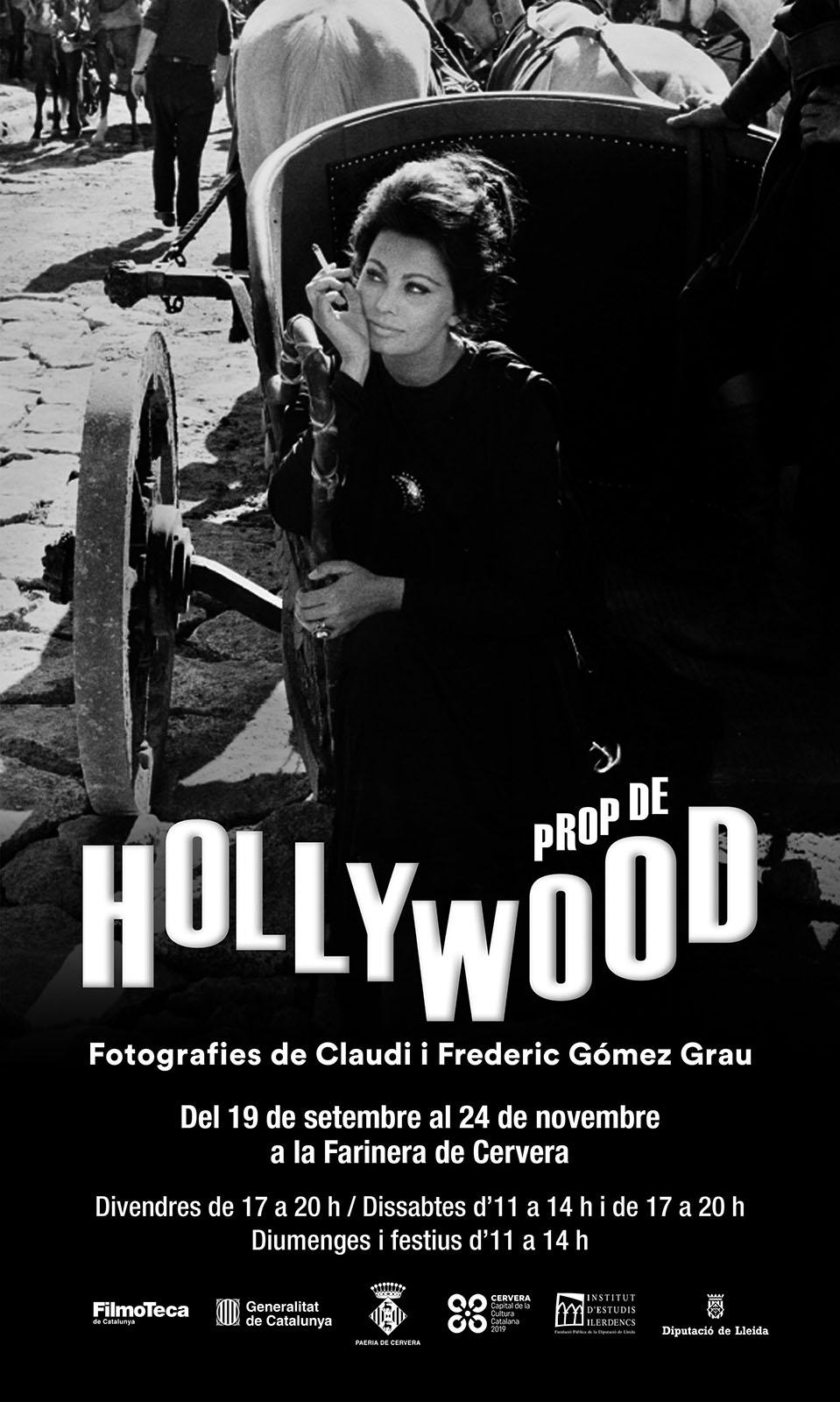 cartell Exposició 'Prop de Hollywood'. Fotografies de Claudi i Frederic Gómez Grau