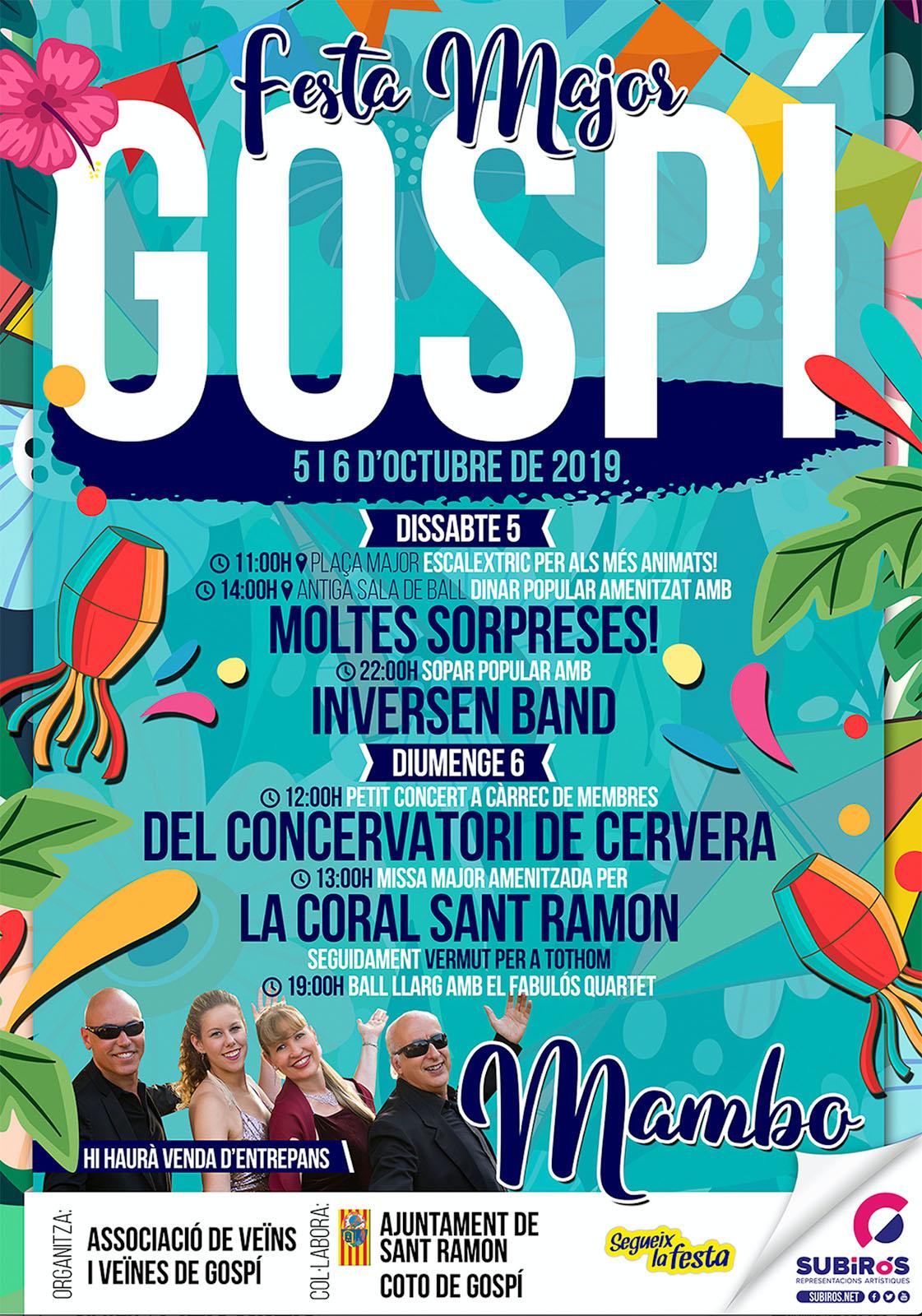 cartell Festa Major de Gospí 2019