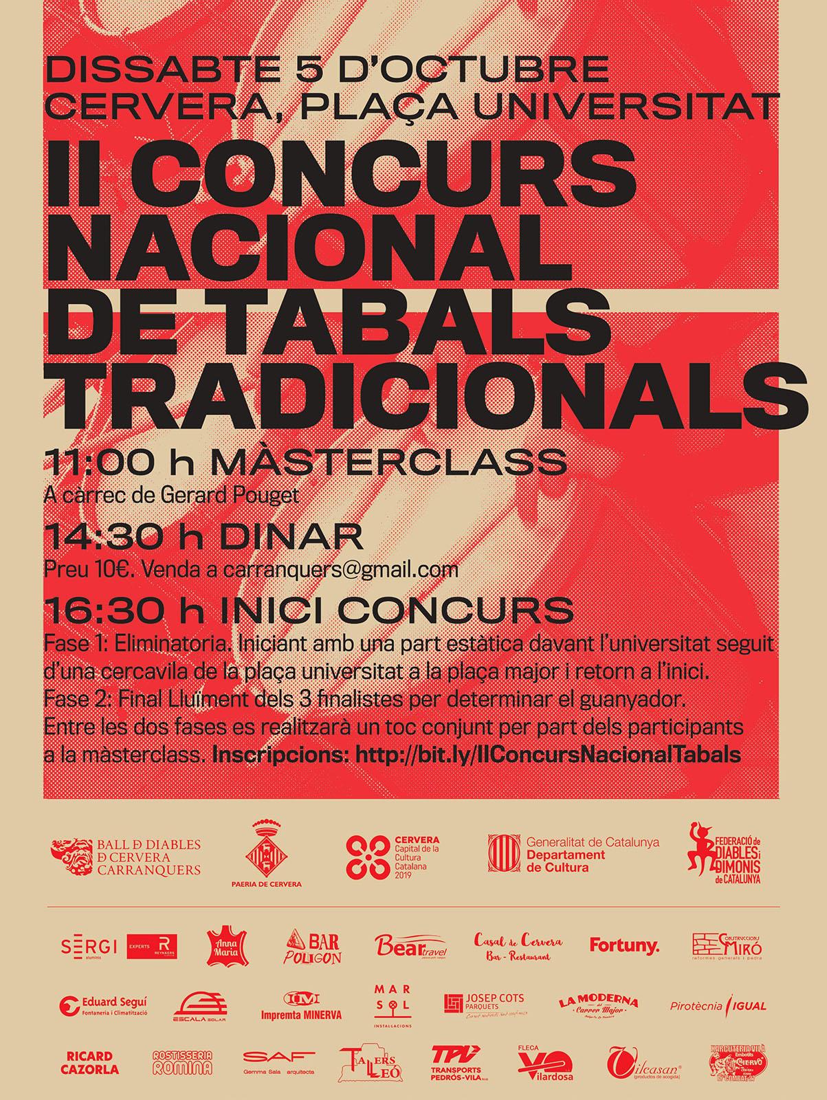 cartell II Concurs Nacional de Tabals Tradicionals