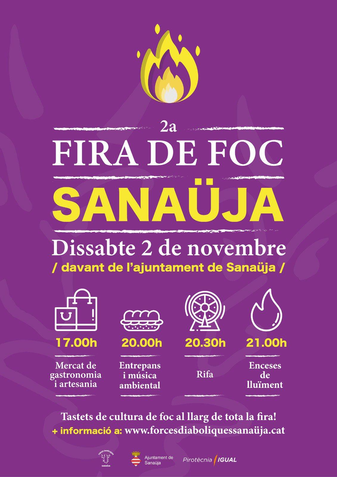 cartell 2a Fira de foc de Sanaüja