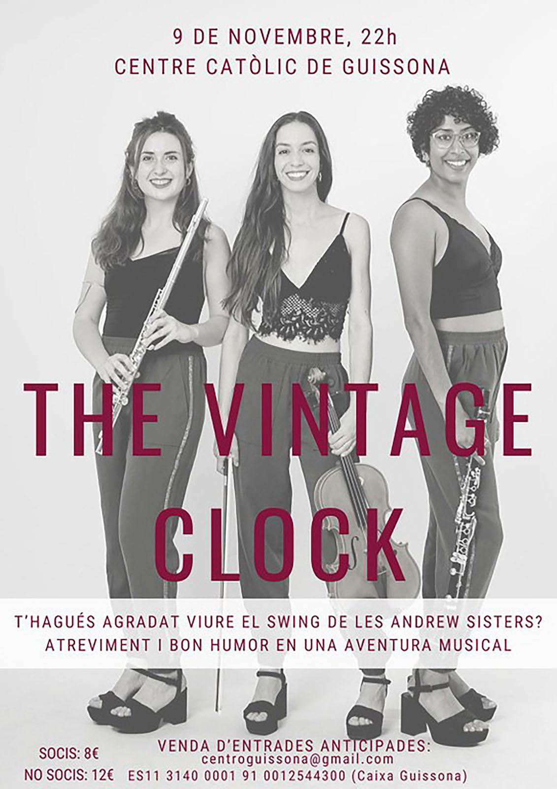 cartell Concert de The Vintage Clock