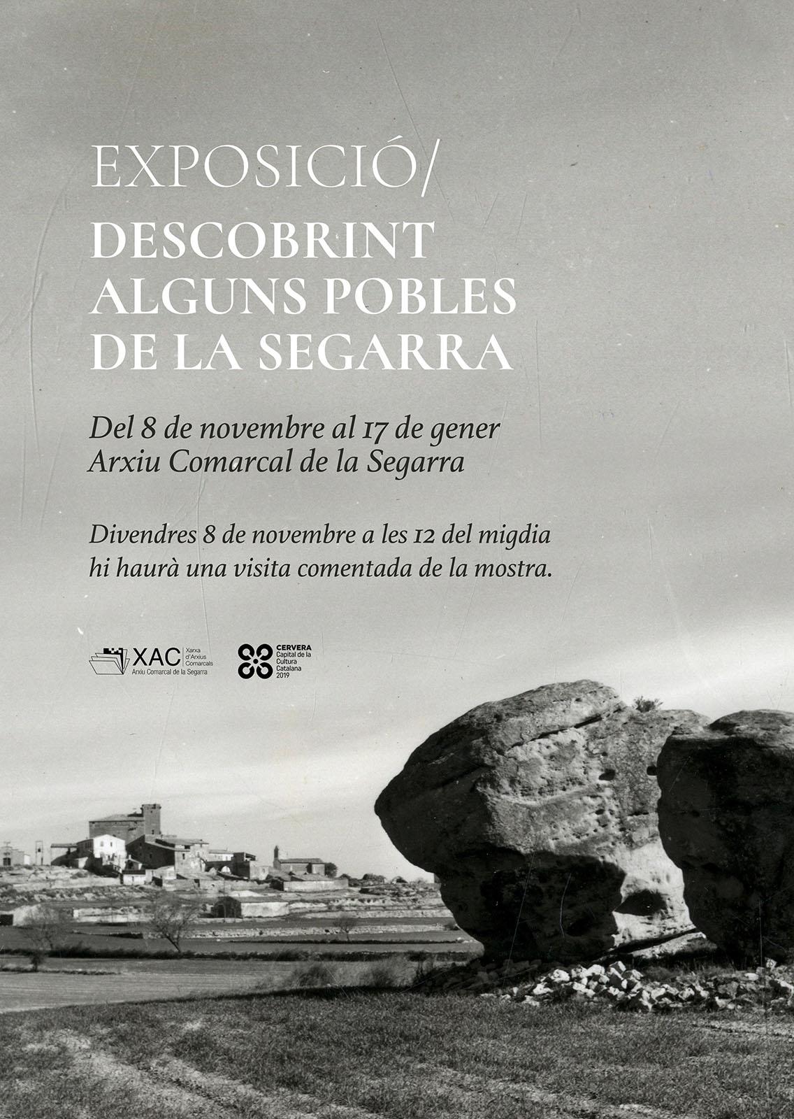 cartell Exposició 'Descobrint alguns pobles de la Segarra'