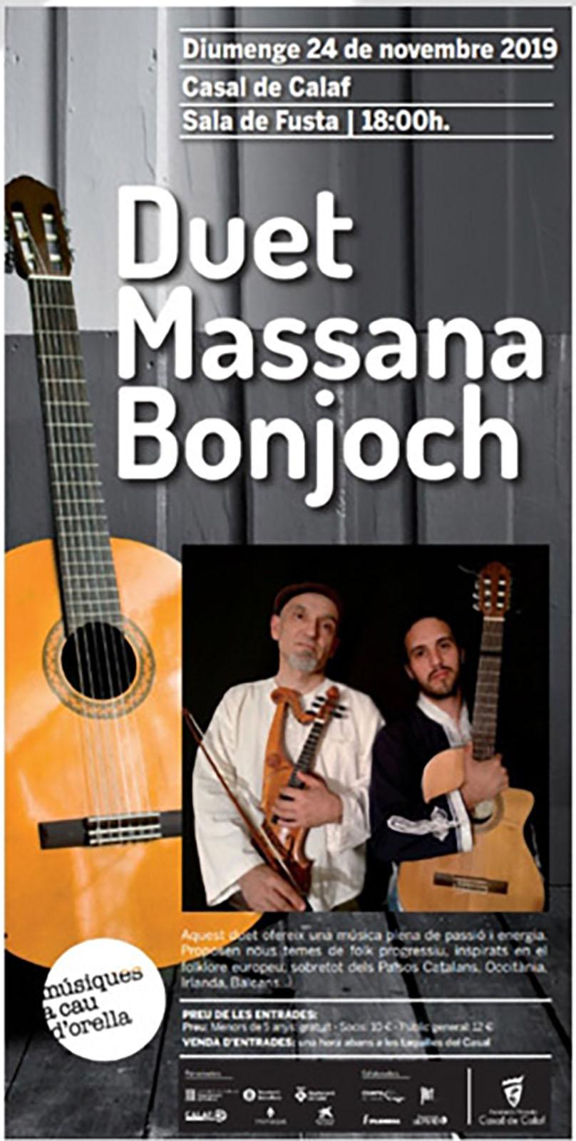 cartell Concert del Duet Massana Bonjoch