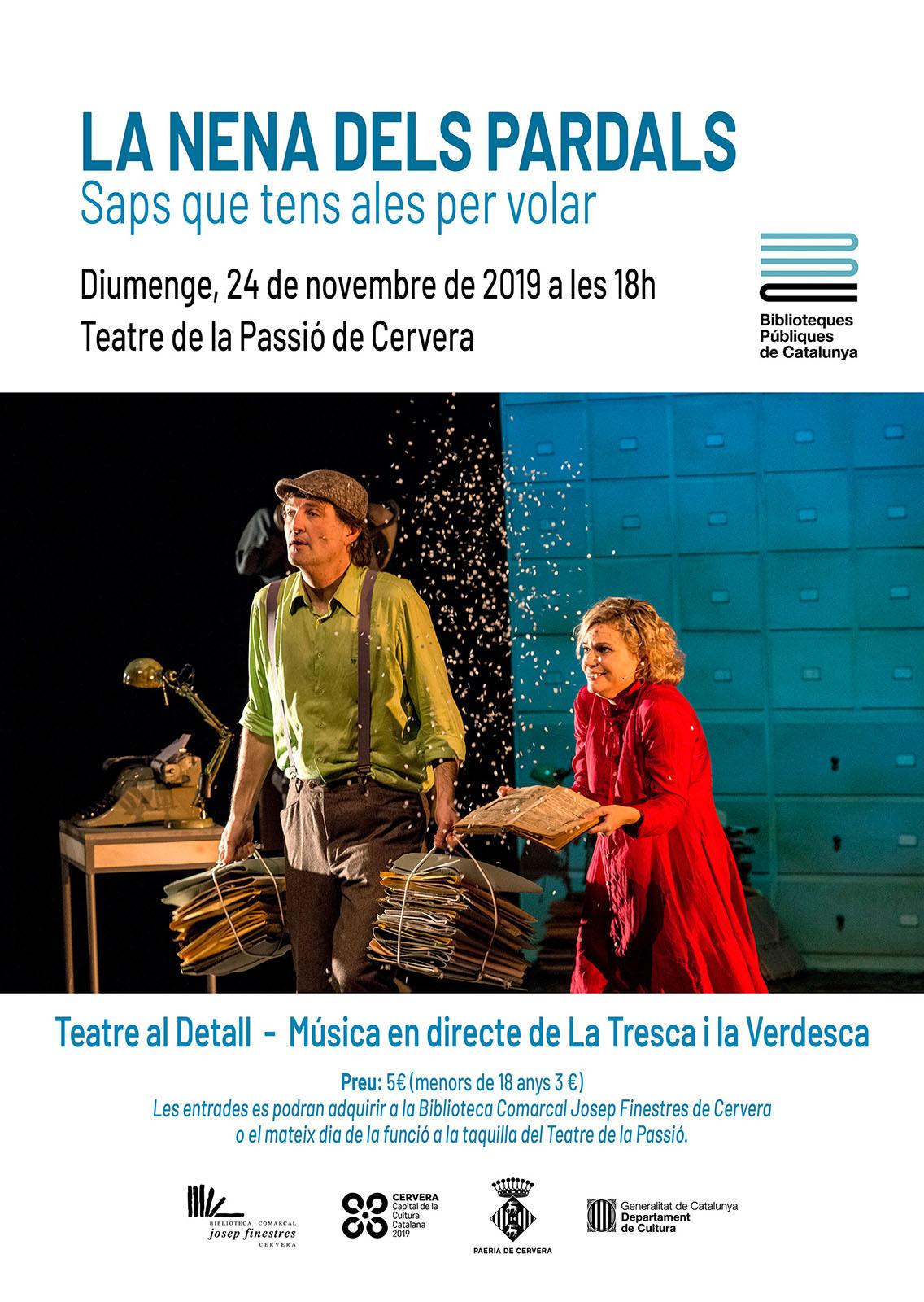 cartell Teatre infantil 'La nena dels pardals'