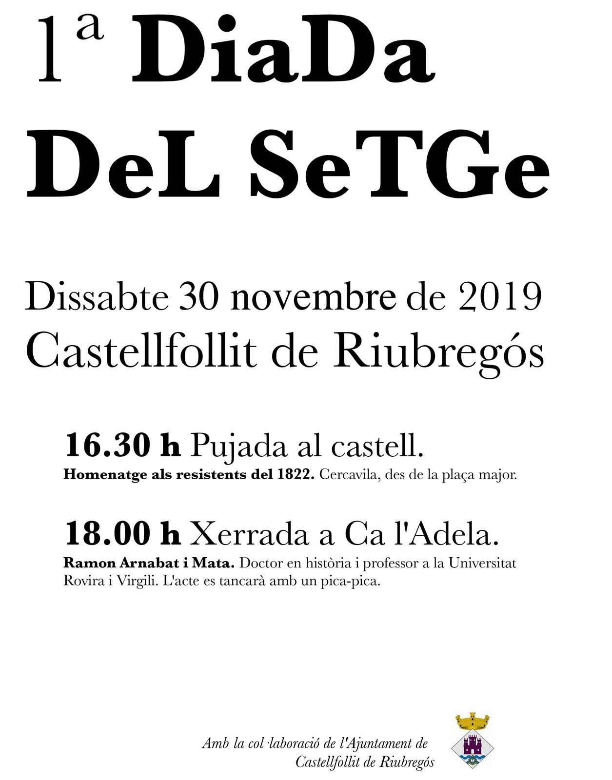 cartell 1a Diada del Setge