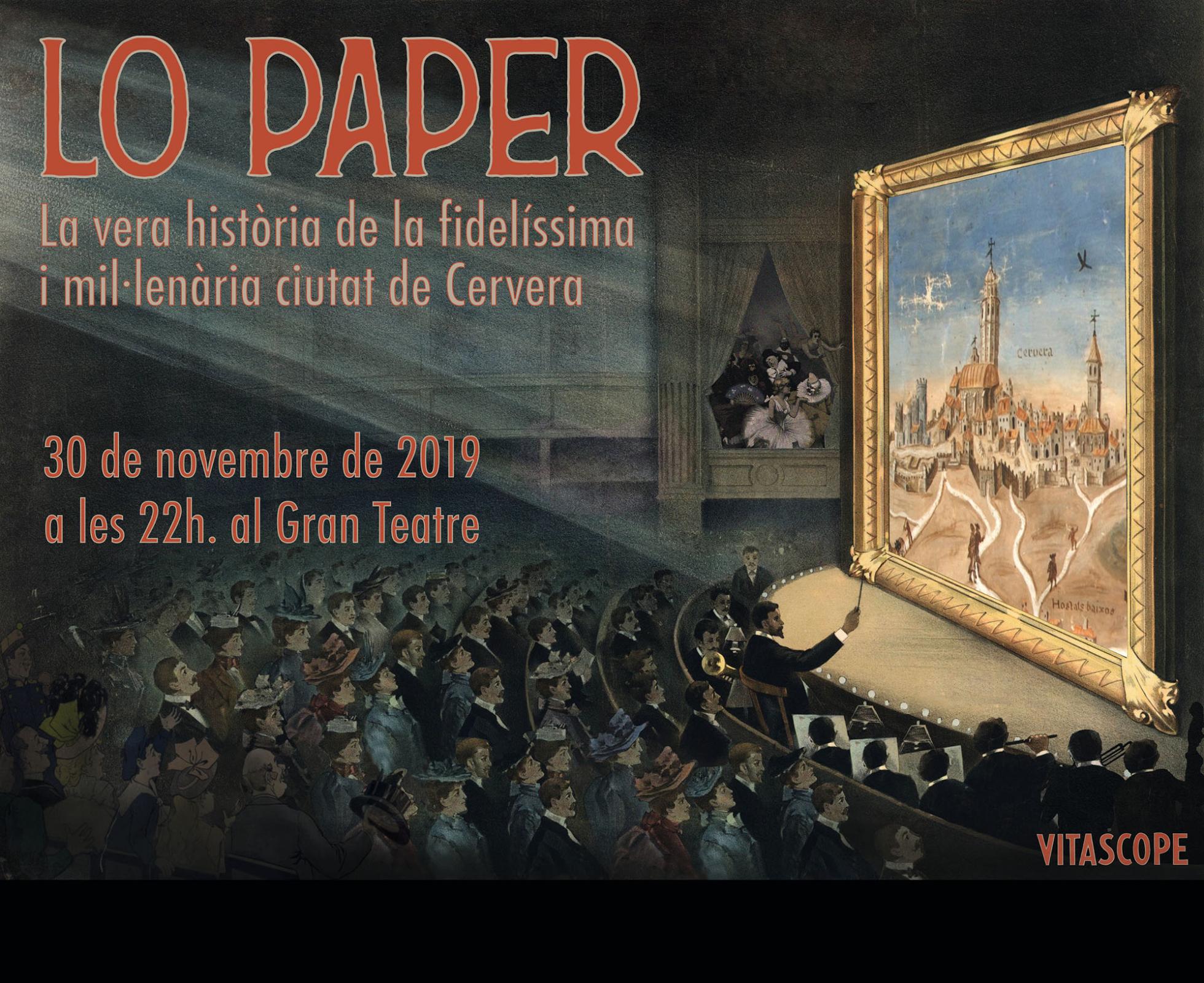 cartell Espectacle 'Lo paper'