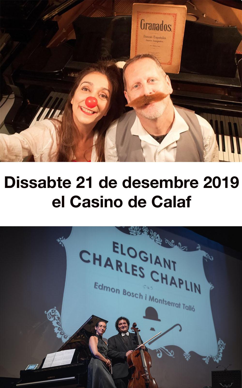 cartell Tarda de teatre i concert al Casino