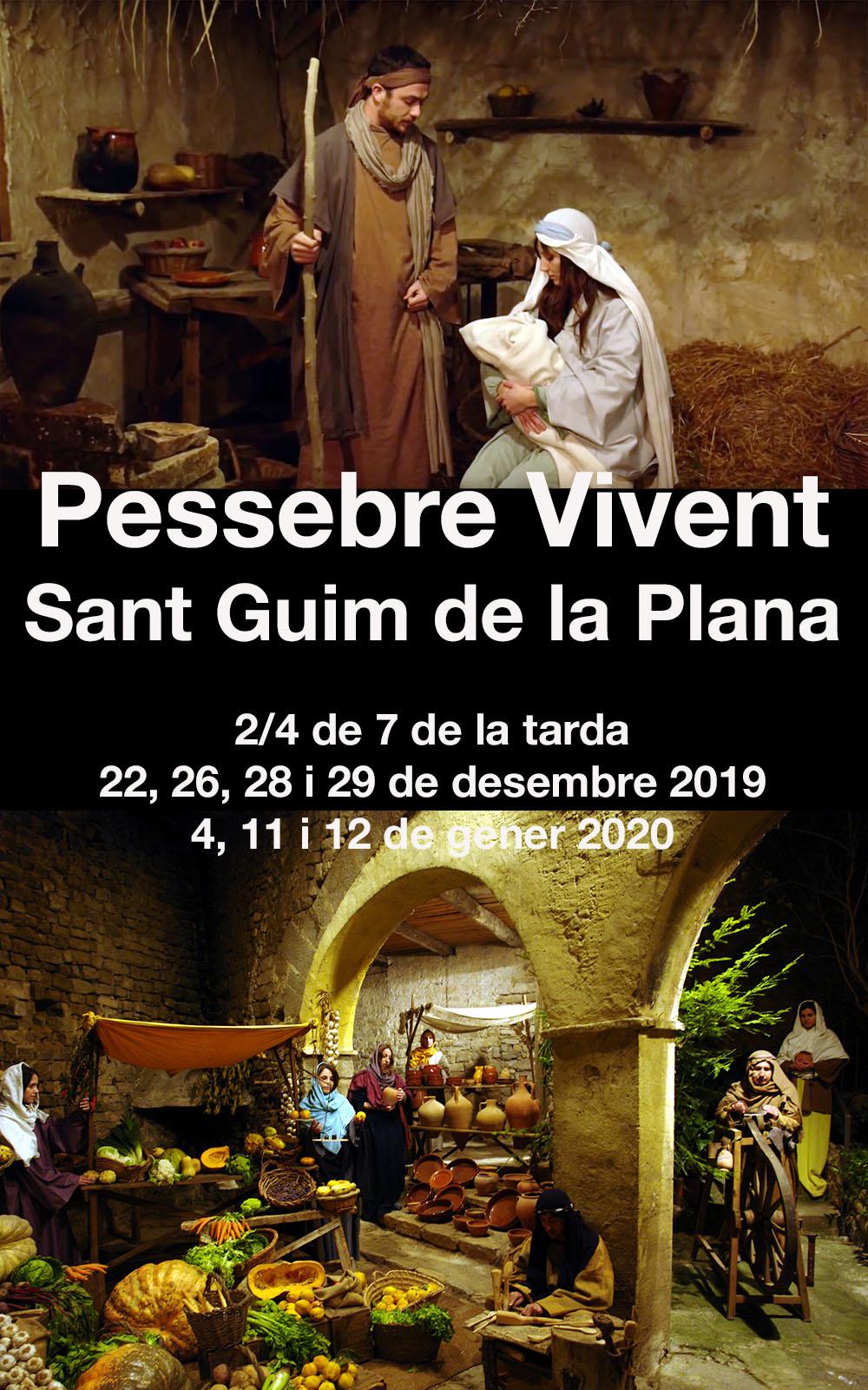 cartell Pessebre vivent de Sant Guim de la Plana 2019