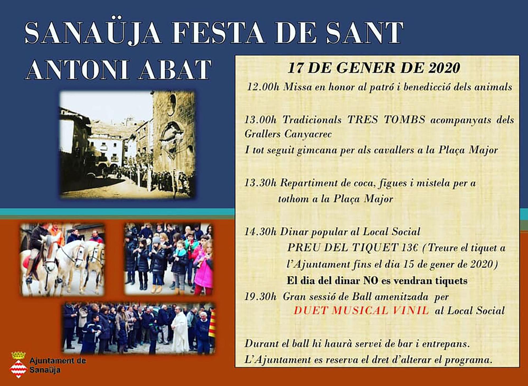 cartell Festa de Sant Antoni Abat 2020