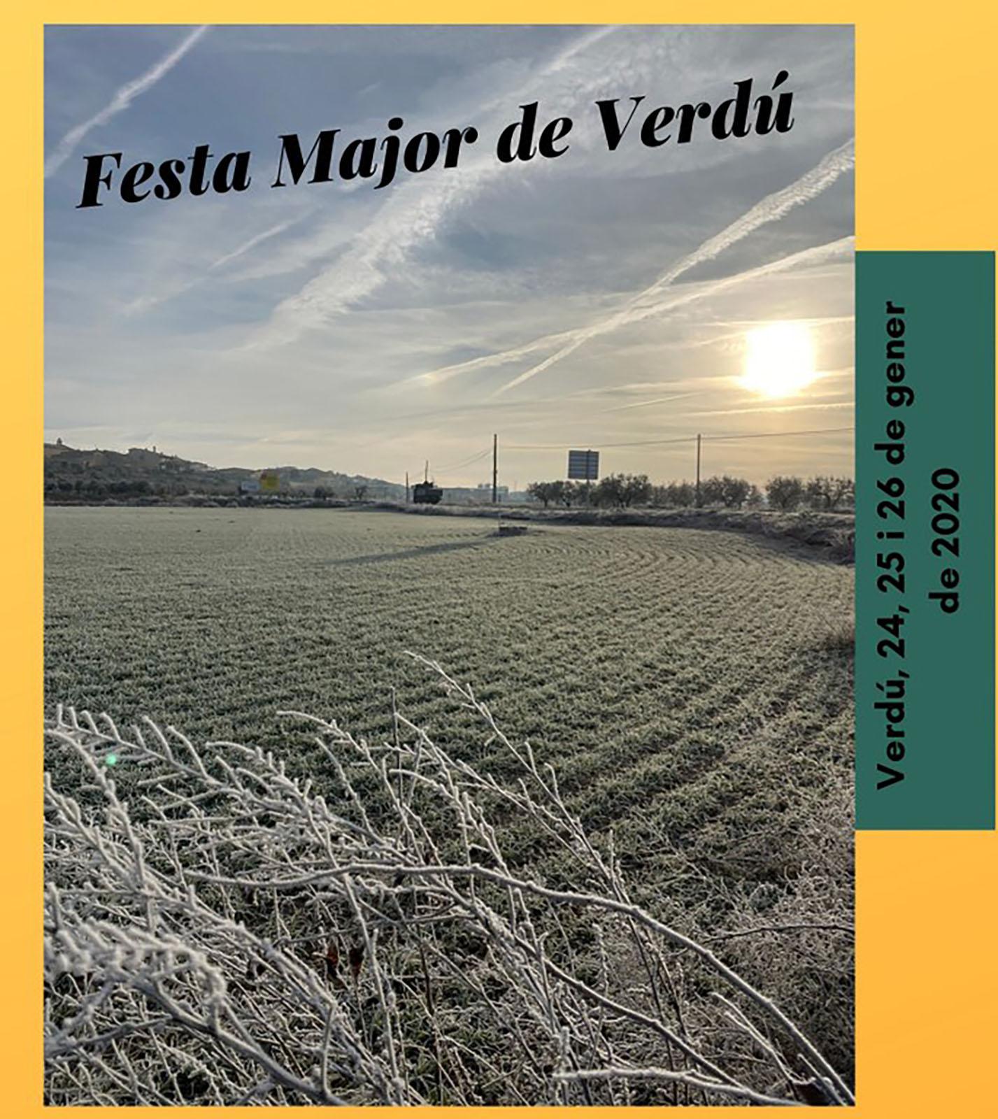 cartell Festa Major d'hivern de Verdú 2020