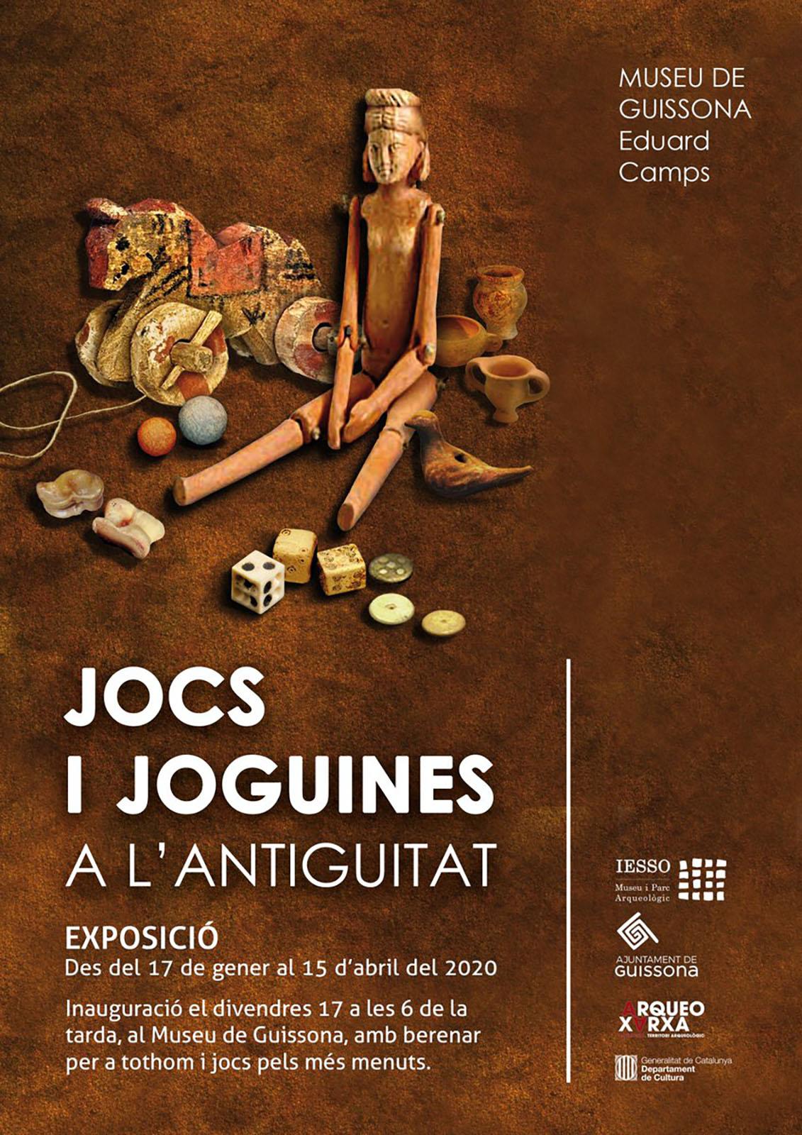 cartell Exposició 'Jocs i joguines de l'antiguitat'