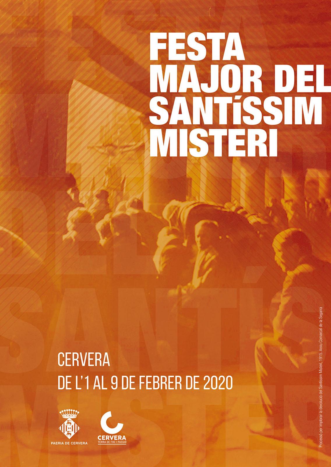 cartell Festa Major del Santíssim Misteri 2020