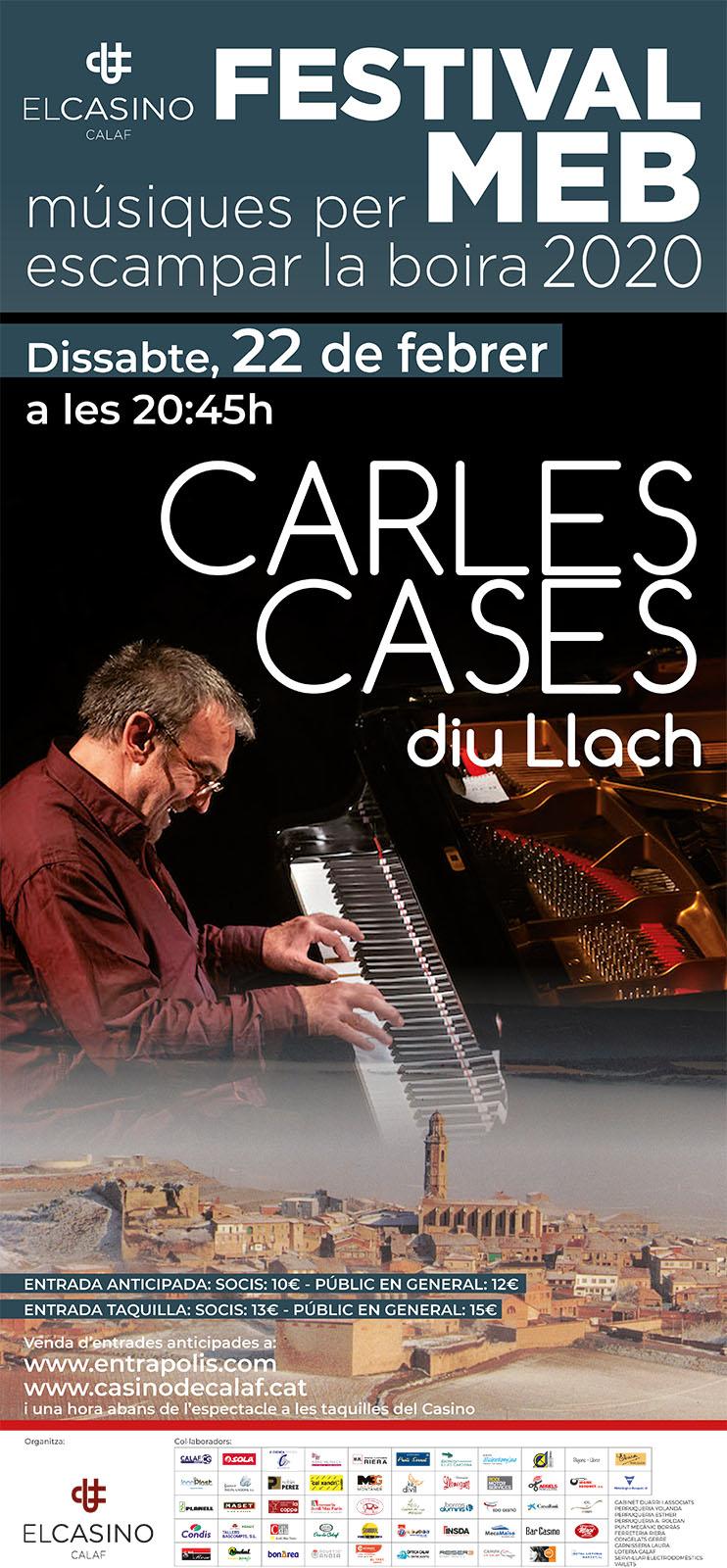 cartell Festival MEB 'Carles Cases diu Llach?'