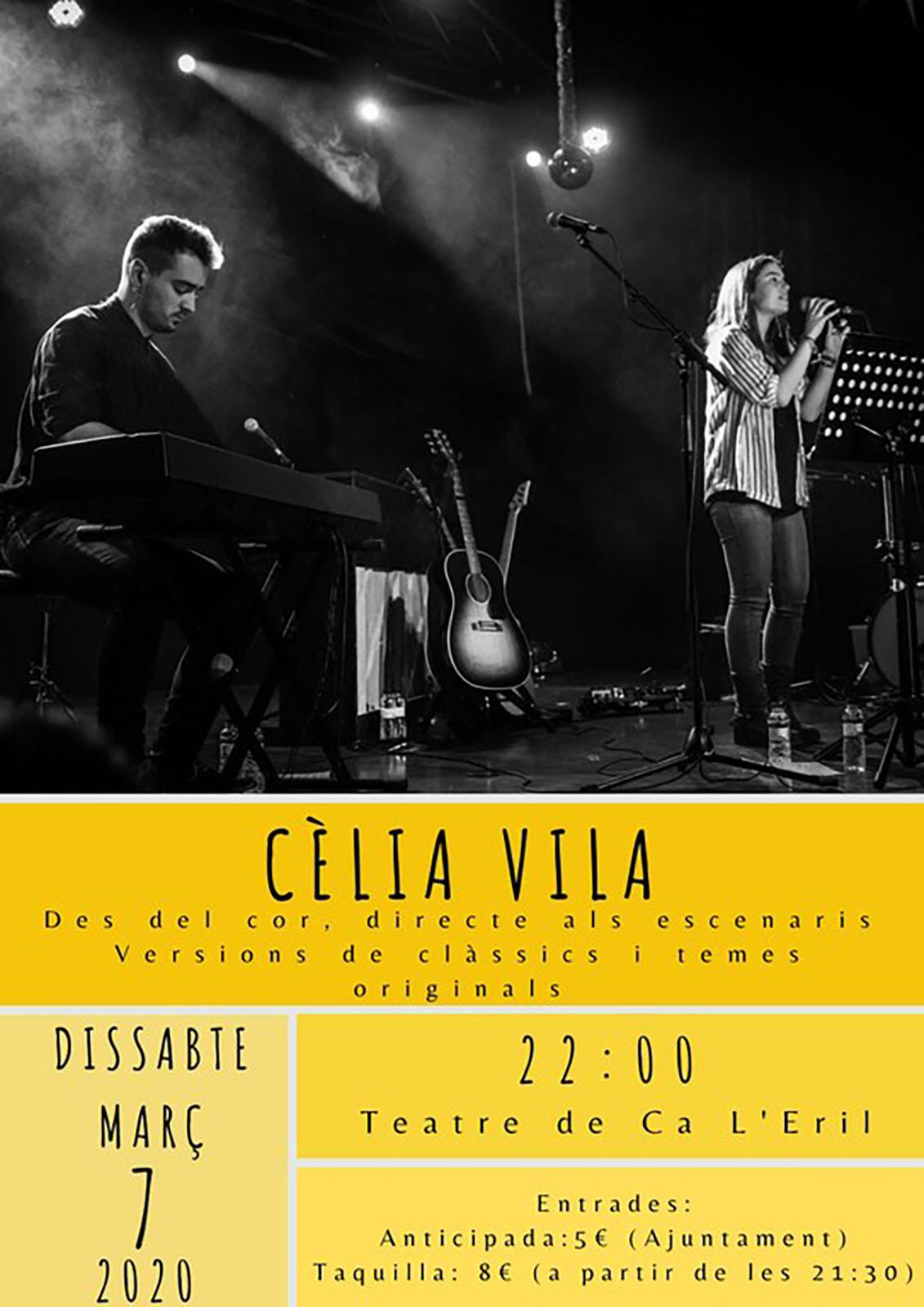 cartell Concert de Cèlia Vila