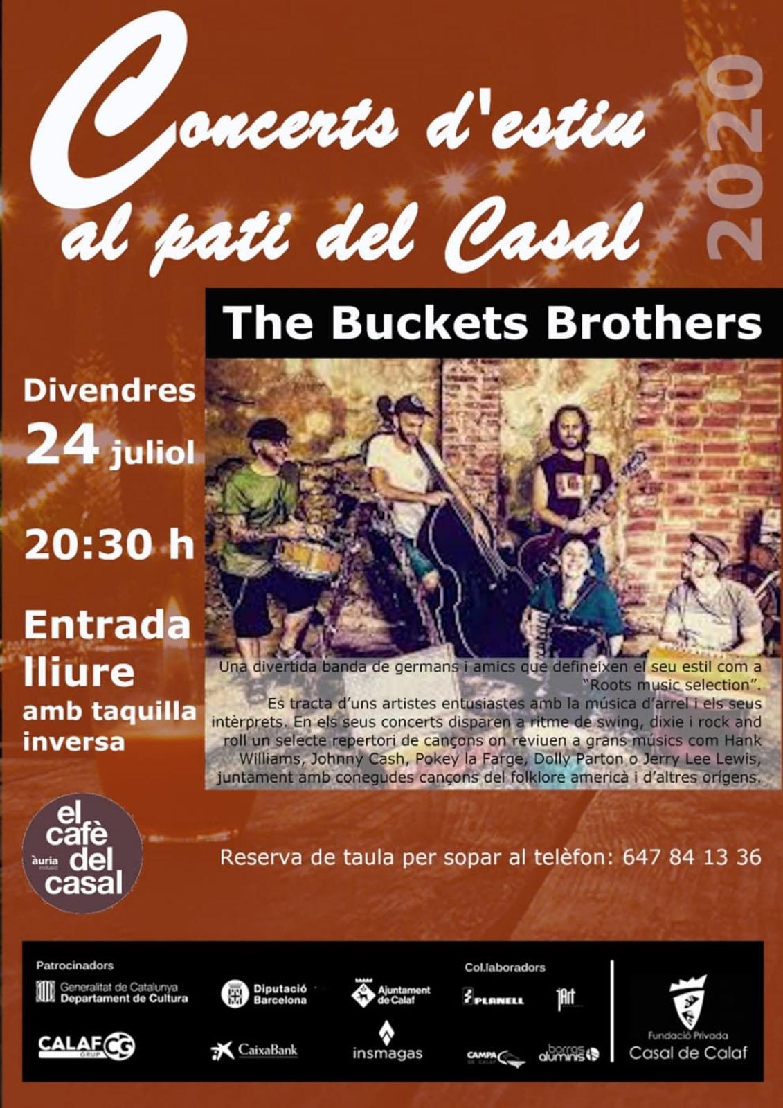 cartell Concerts d'estiu 'The Buckets Brothers'