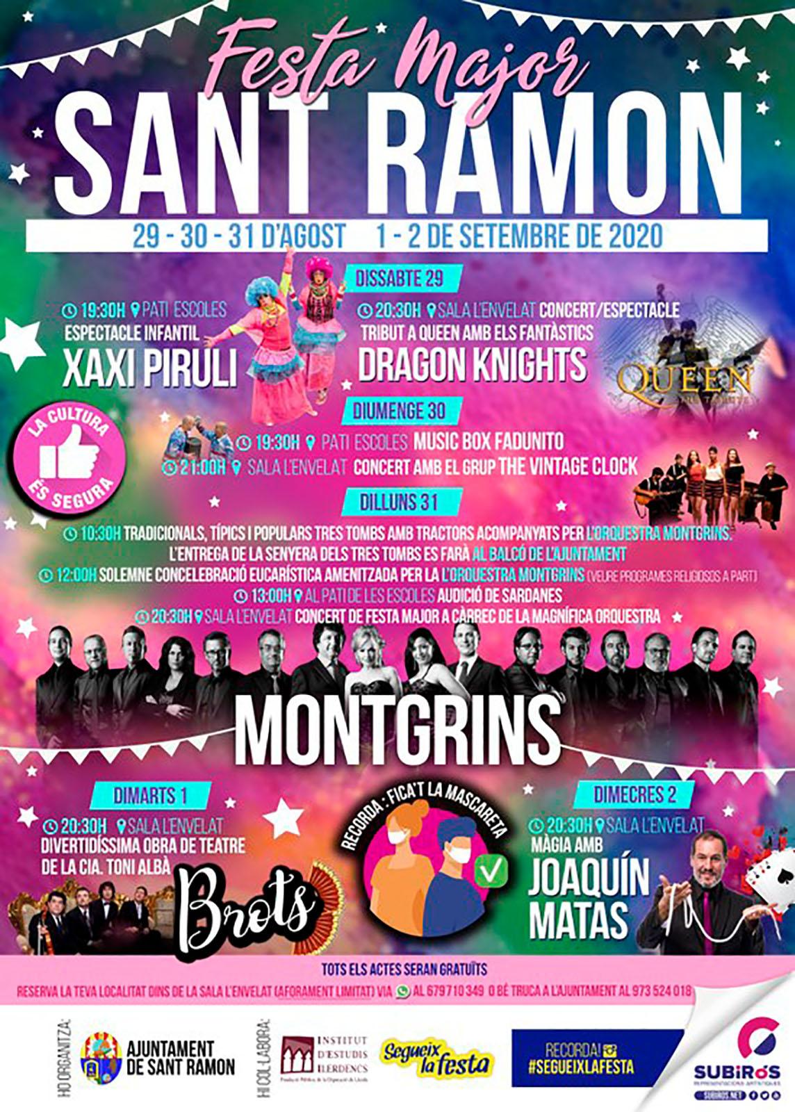 cartell Festa Major de Sant Ramon 2020