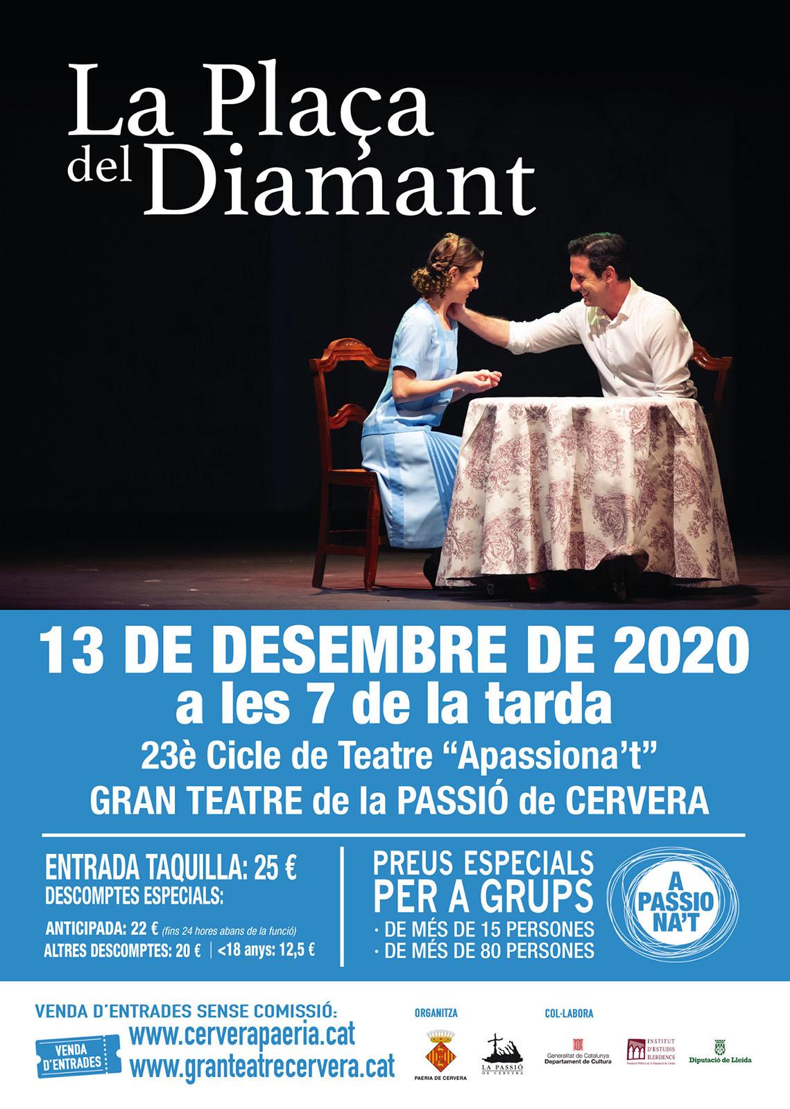 cartell Teatre 'La plaça del Diamant'