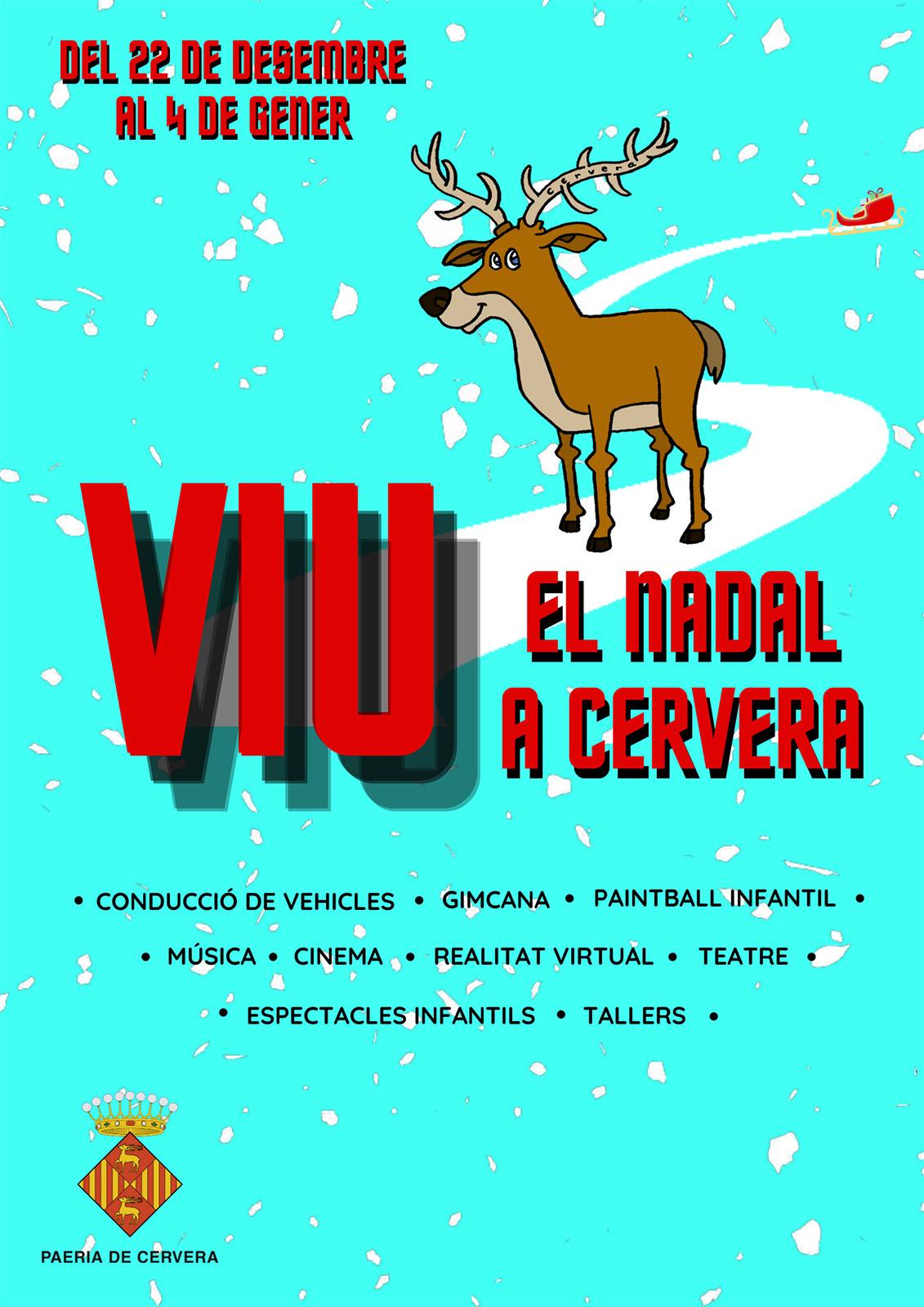 cartell Viu el Nadal a Cervera