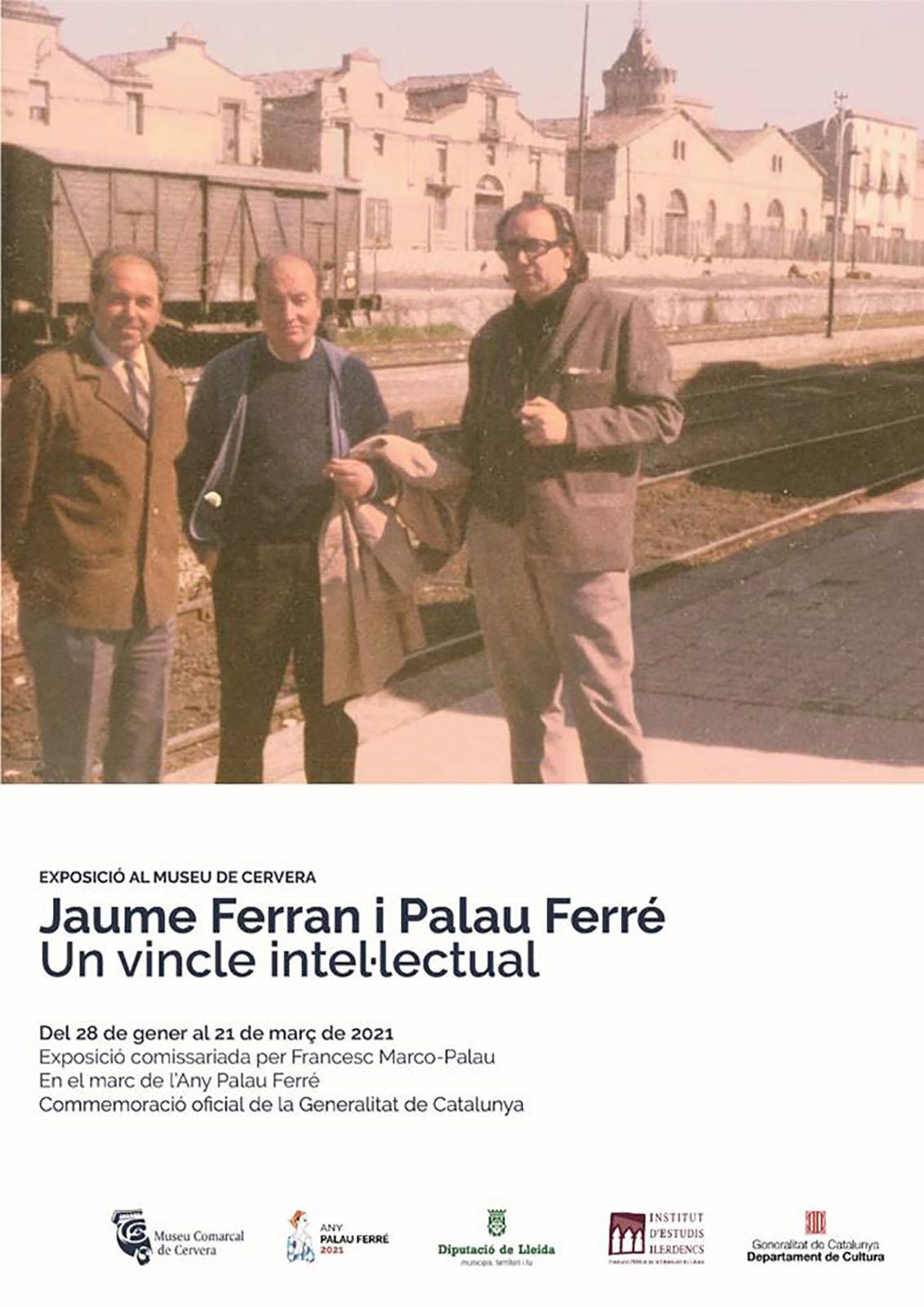 cartell Exposició ' Jaume Ferran i Palau Ferré. Un vincle intel·lectual'