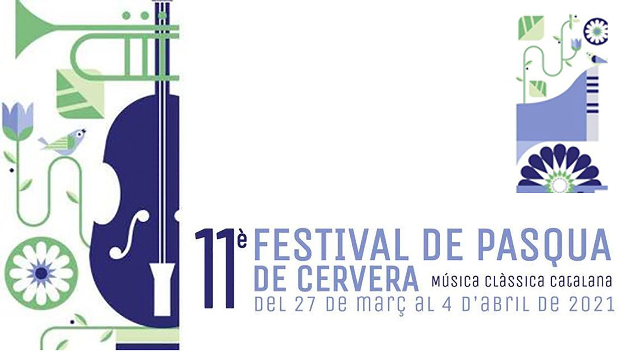 cartell 11è Festival de Pasqua de Cervera 2021