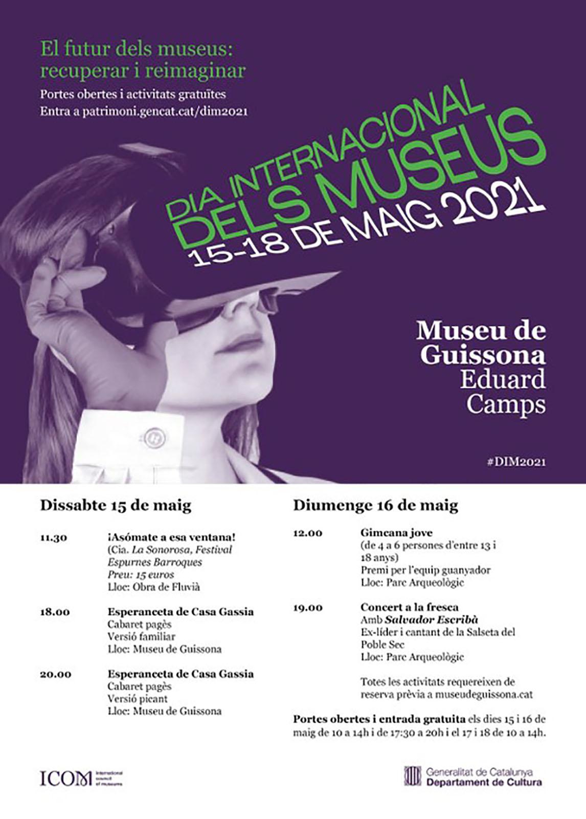 cartell Dia Internacional dels Museus a Guissona