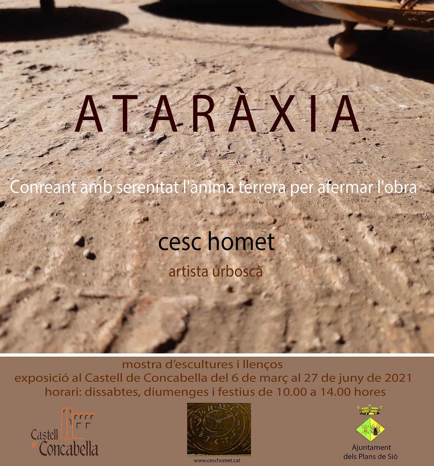 cartell Exposició 'Ataràxia' de Cesc Homet