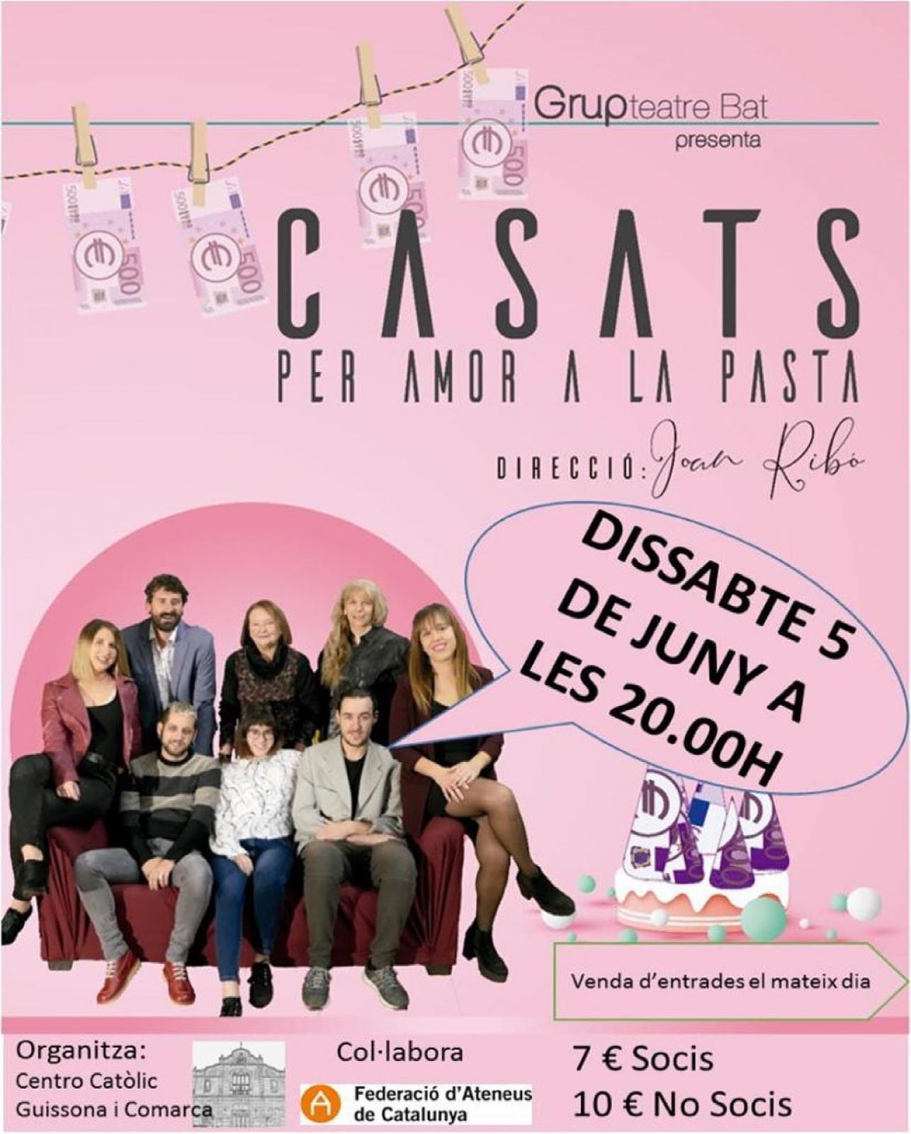 cartell Teatre 'Casats per amor a la pasta'