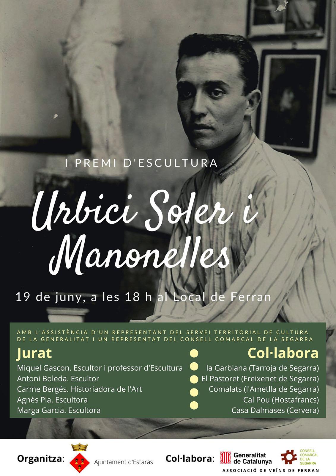 cartell Entrega del I Premi d'escultura Urbici Soler