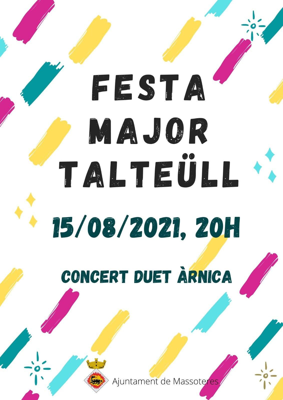 cartell Festa Major de Talteüll 2021