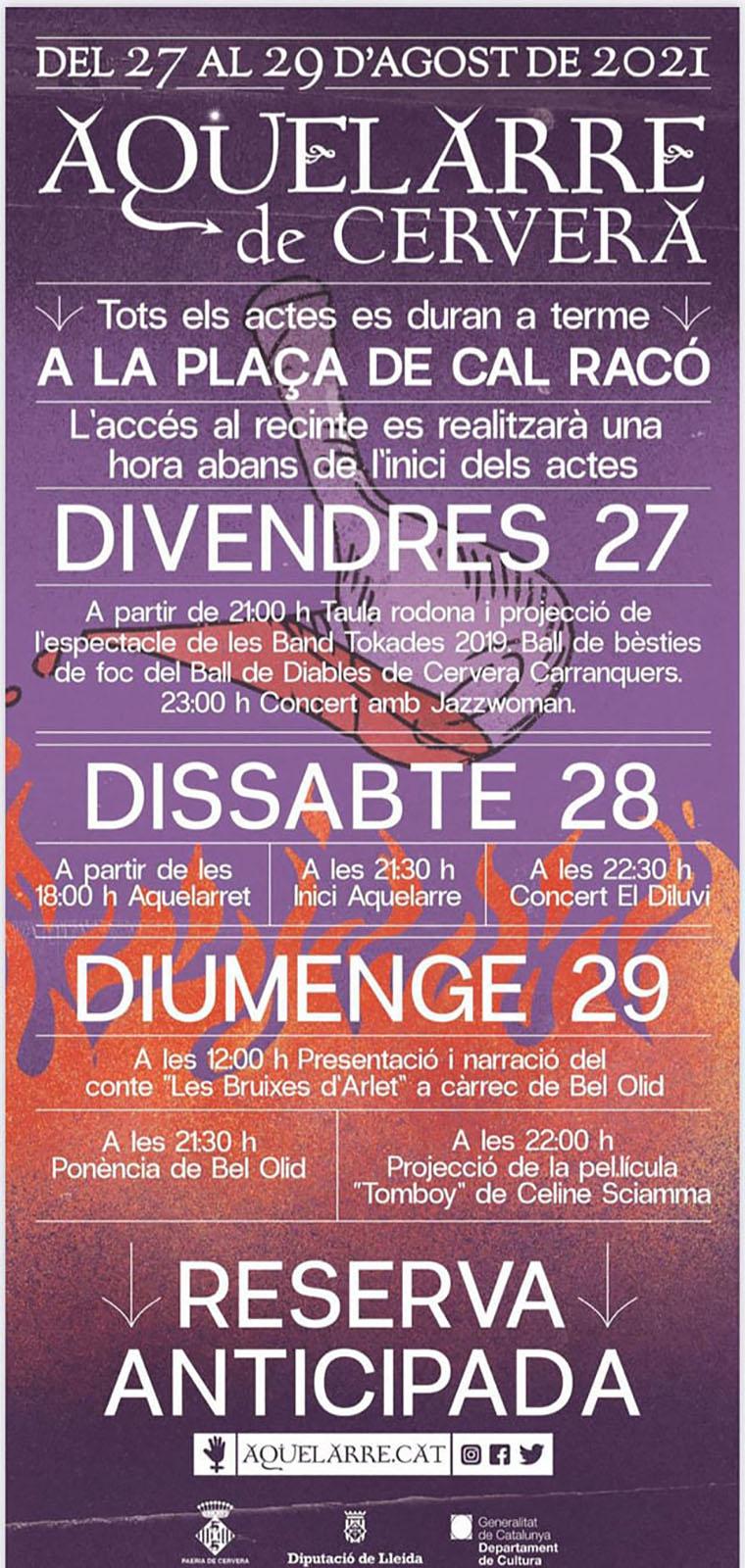 cartell Aquelarre de Cervera 2021