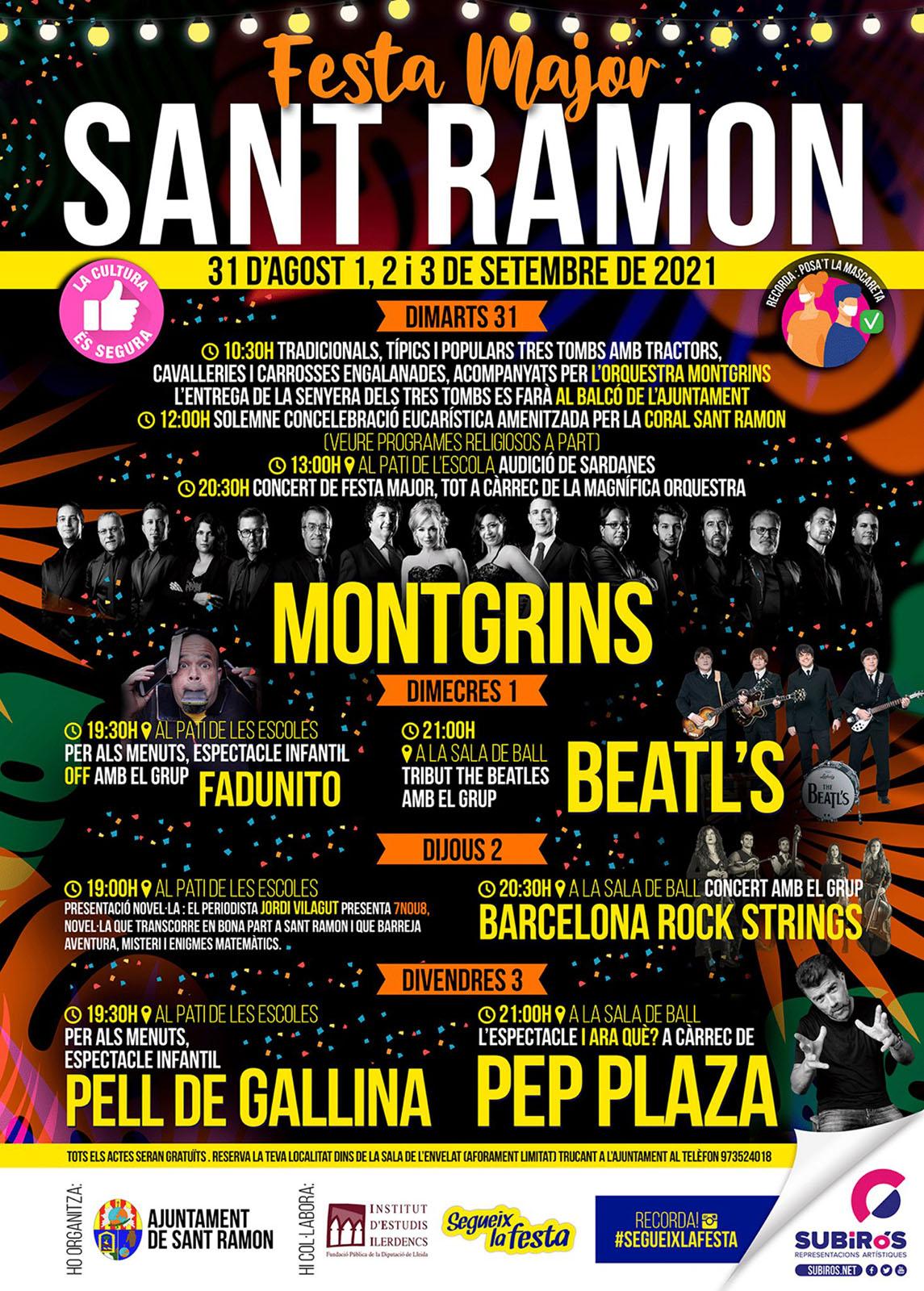 cartell Festa Major de Sant Ramon 2021