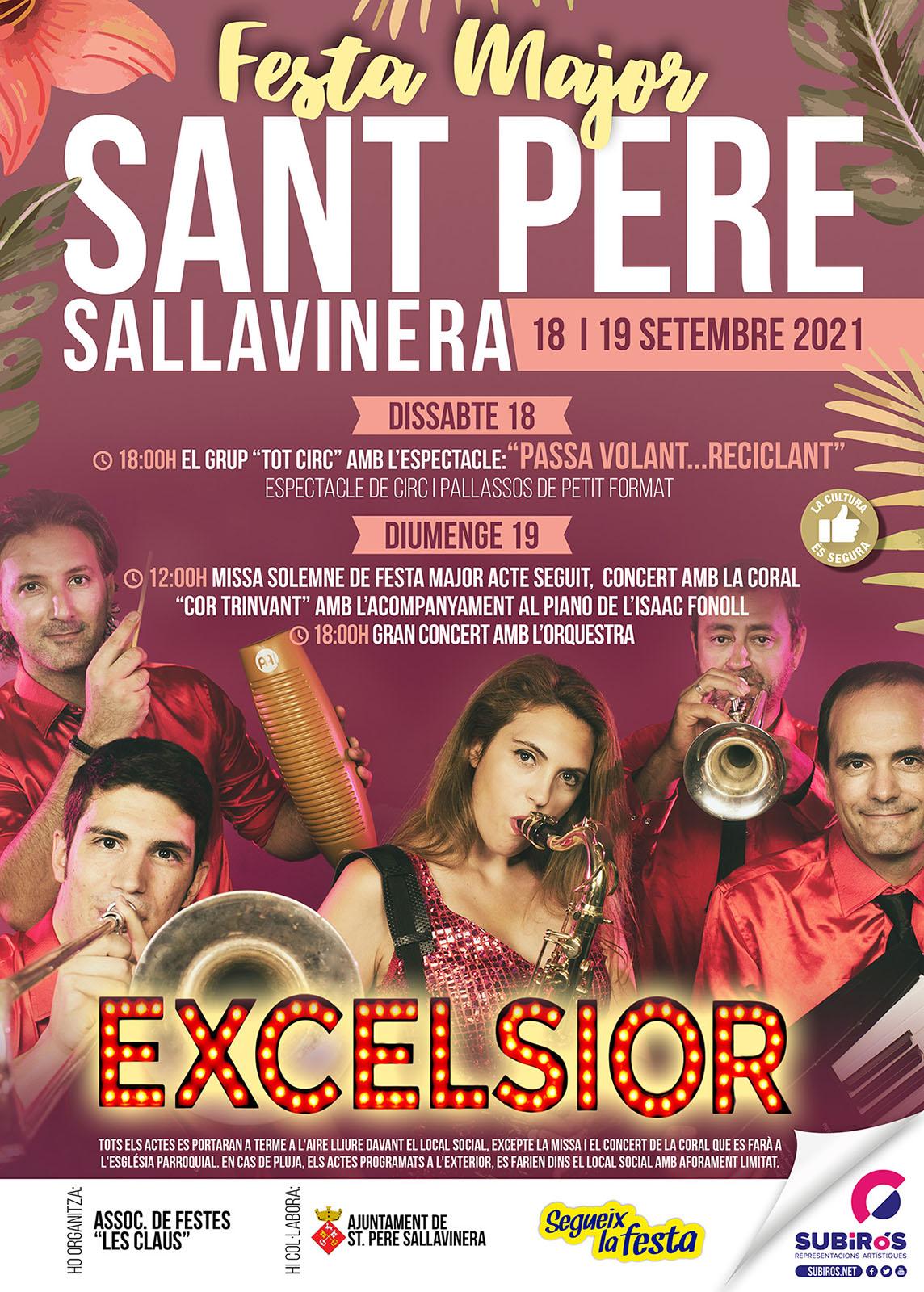 cartell Festa Major de Sant Pere Sallavinera 2021