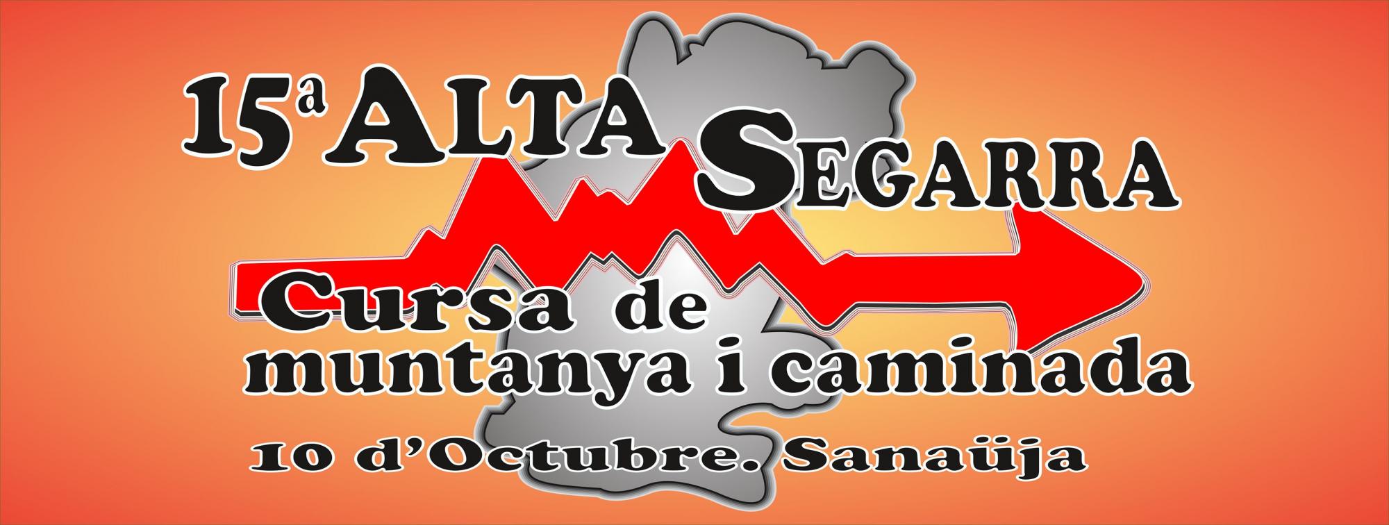 cartell XV Cursa de muntanya Alta Segarra