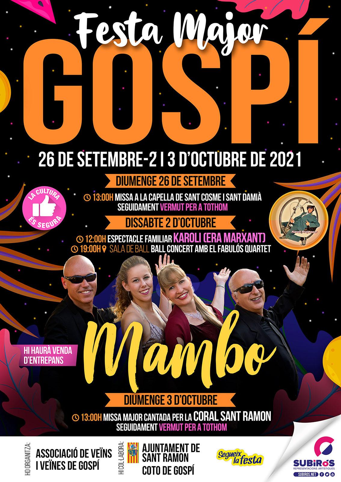 cartell Festa Major de Gospí 2021