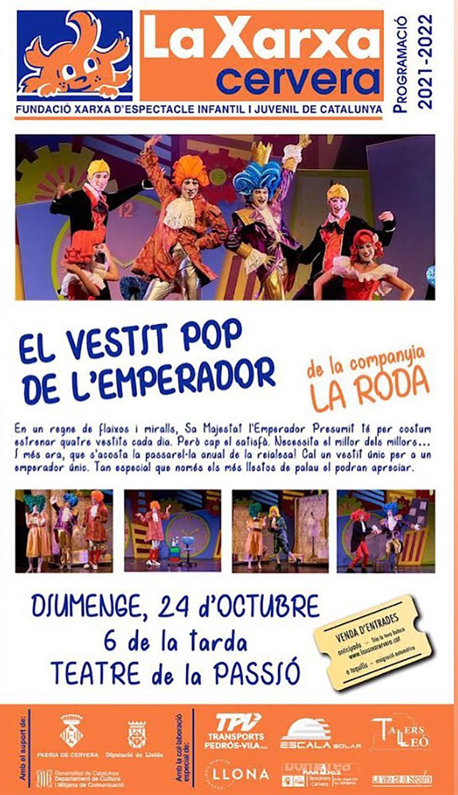 cartell Teatre 'El vestit pop de l'emperador'
