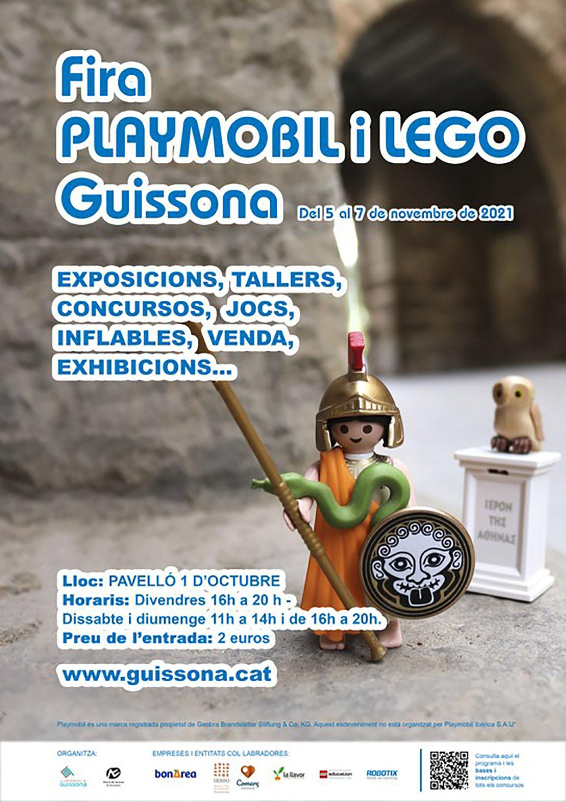 cartell Fira Playmobil i LEGO cartell Fira Playmobil i LEGO