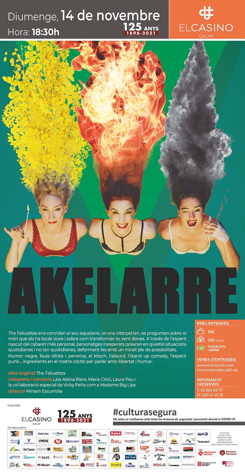 cartell Cabaret 'Akelarre'