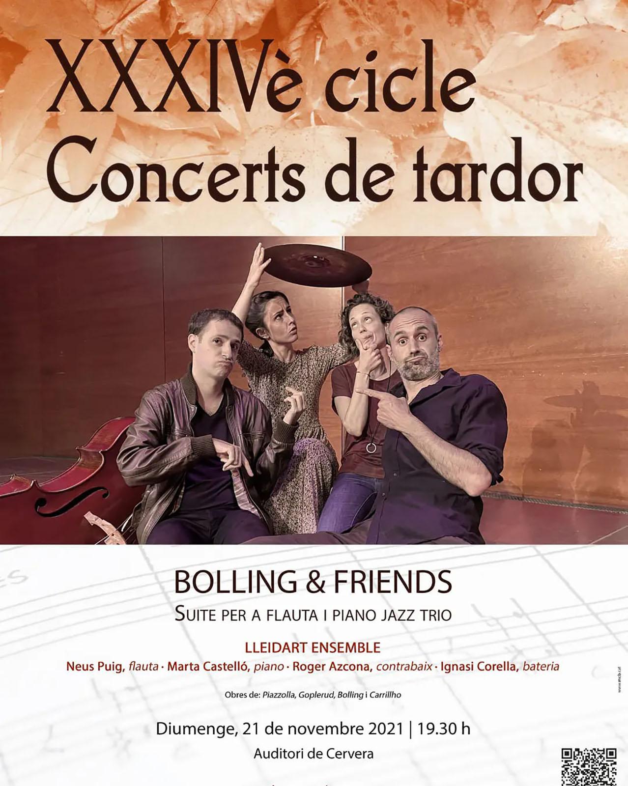 cartell Concert de tardor 'Bolling & Friends'