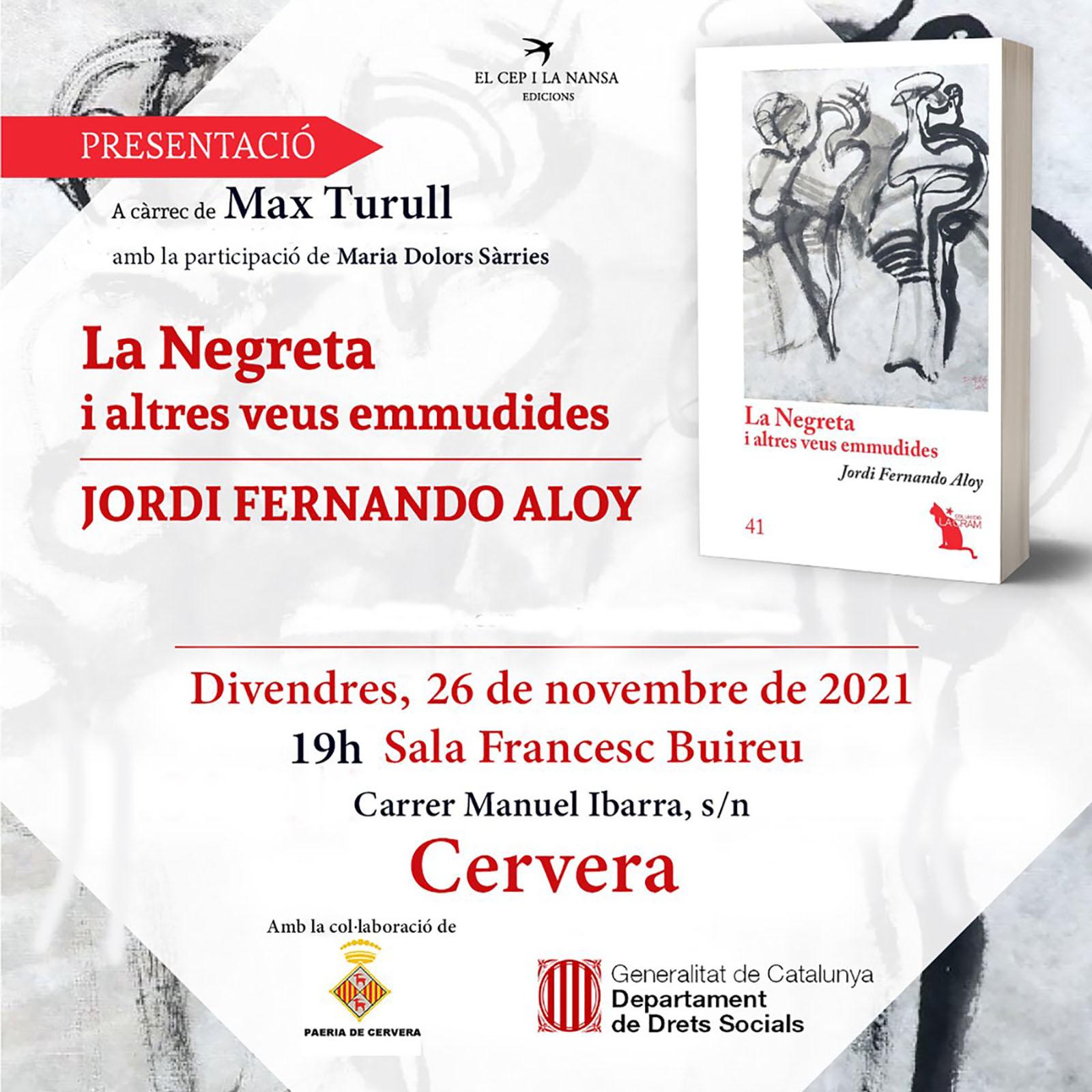 cartell Presentació del llibre 'La Negreta i altres veus emmudides'