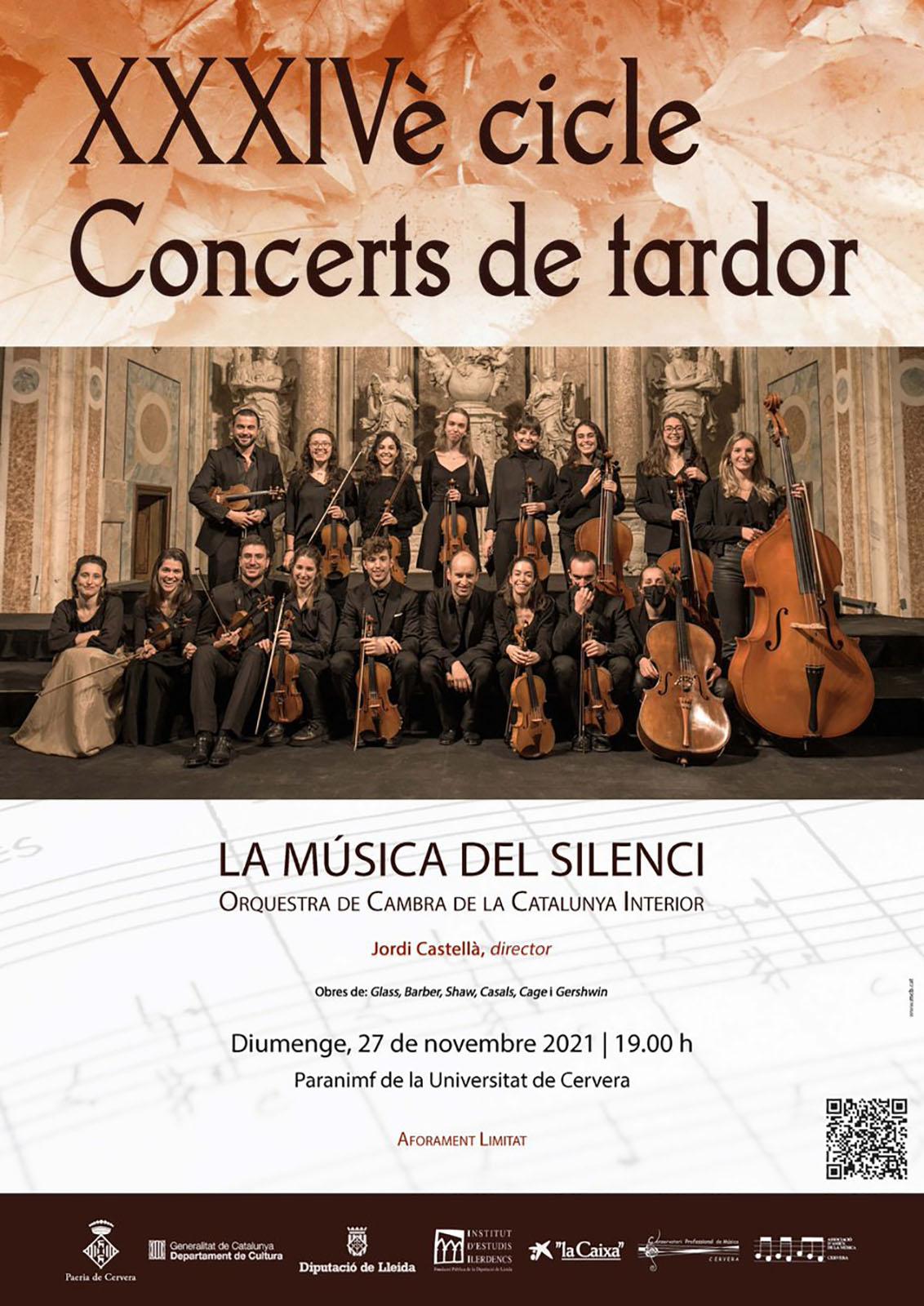 cartell Concert de tardor 'La Música del Silenci'