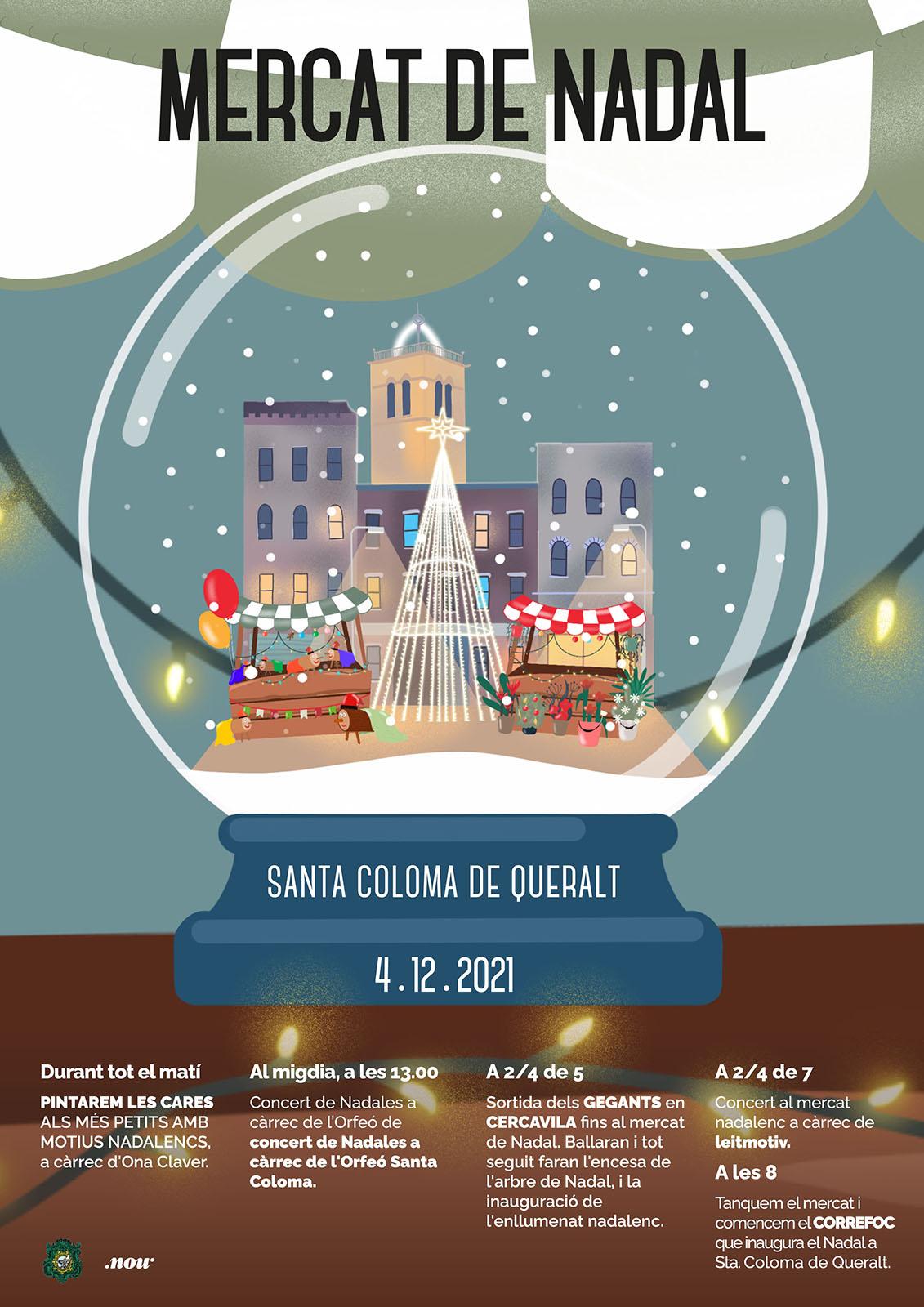 cartell Mercat de Nadal 2021