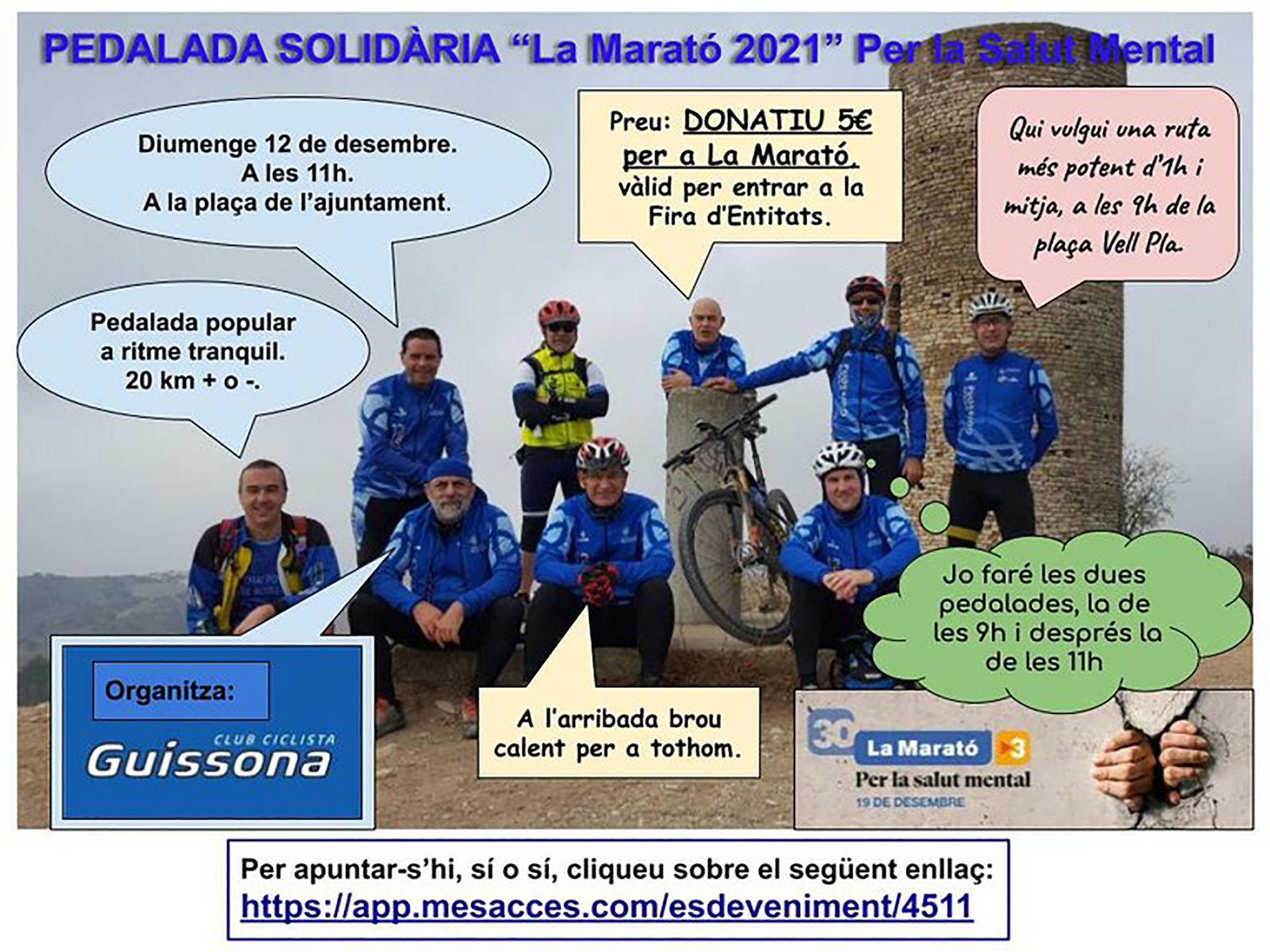 cartell Pedalada Solidària de la Marató